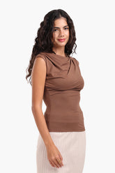 Boat Neck Slim Fit Top