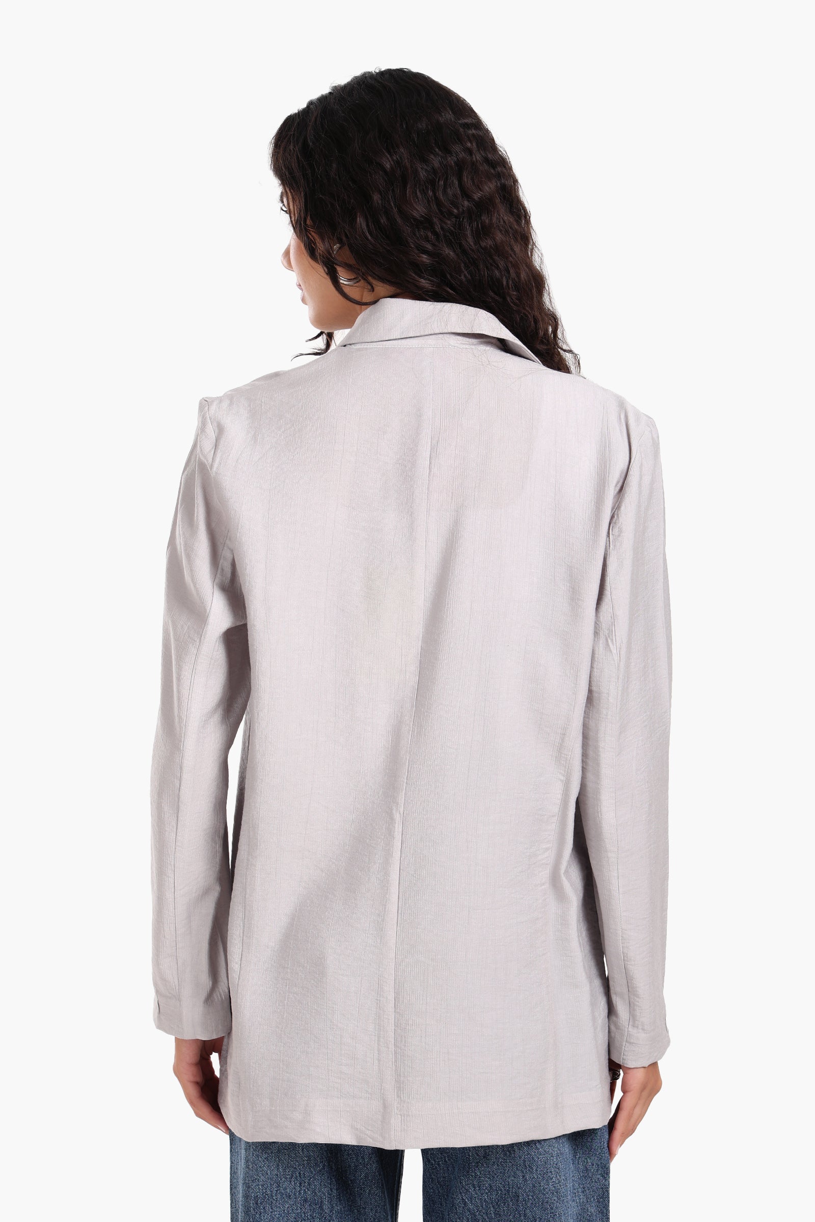 Oversized Notch Collar Blazer