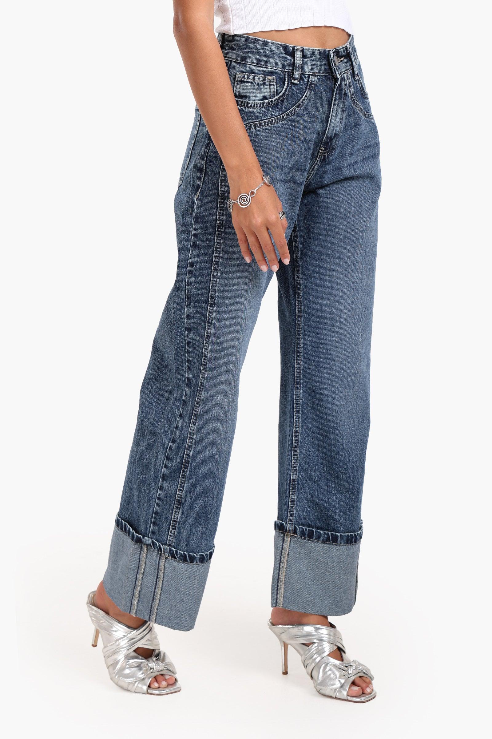 Folded Leg Jeans