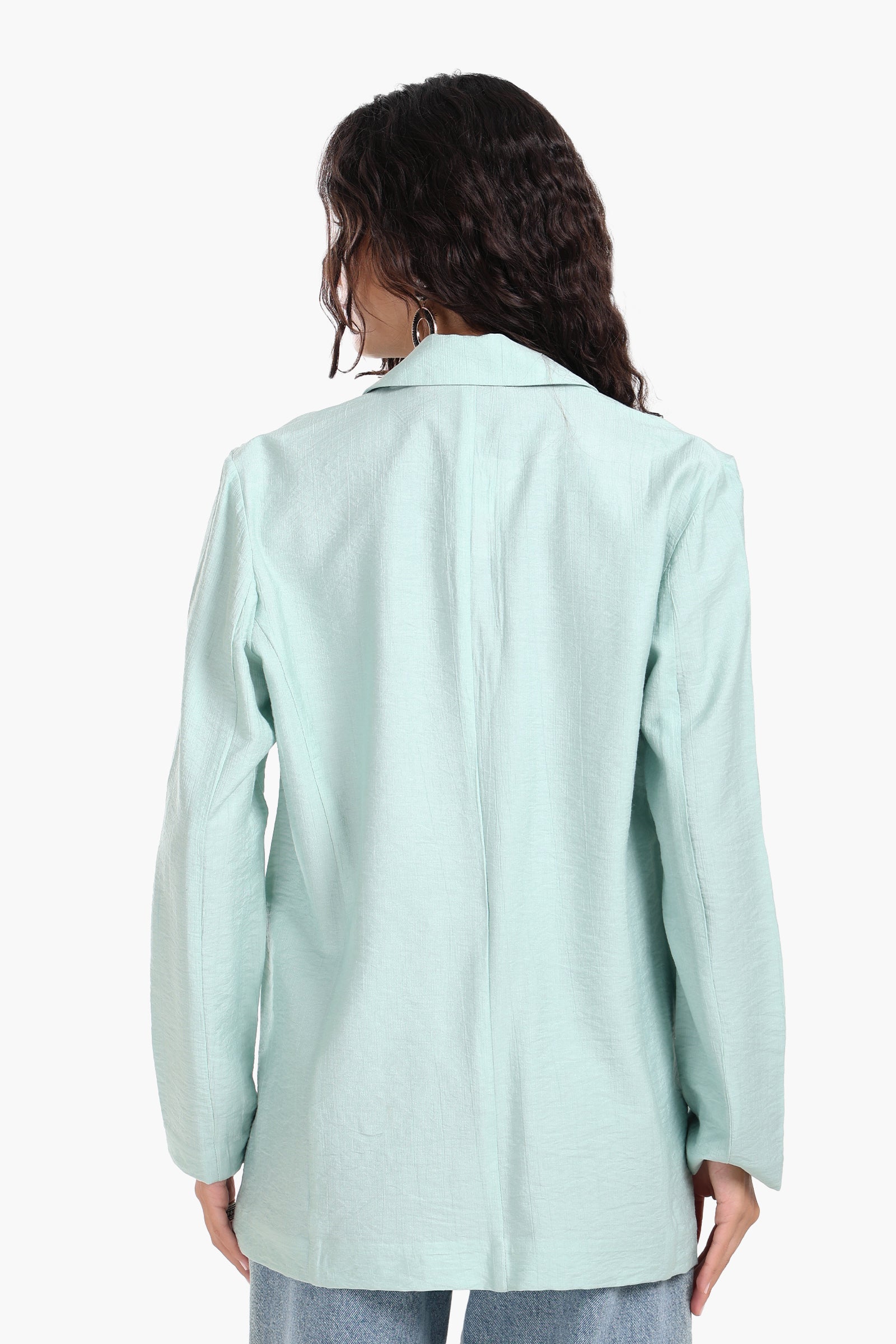 Oversized Notch Collar Blazer