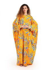 عباية ماكسي مطبوعة
