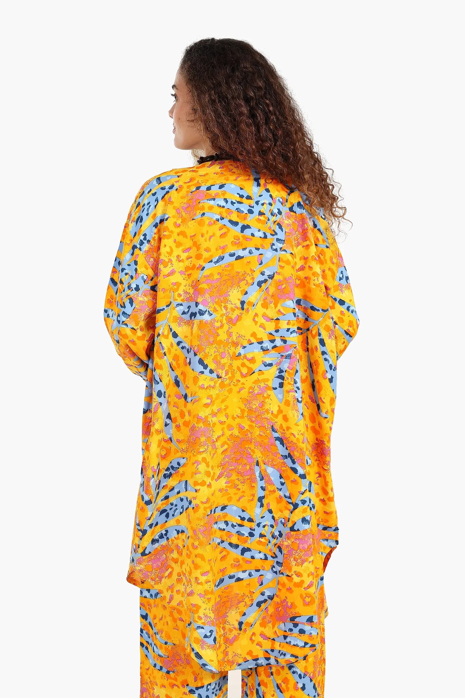 كارديجان مطبوع بفتحتين بجانبيتين