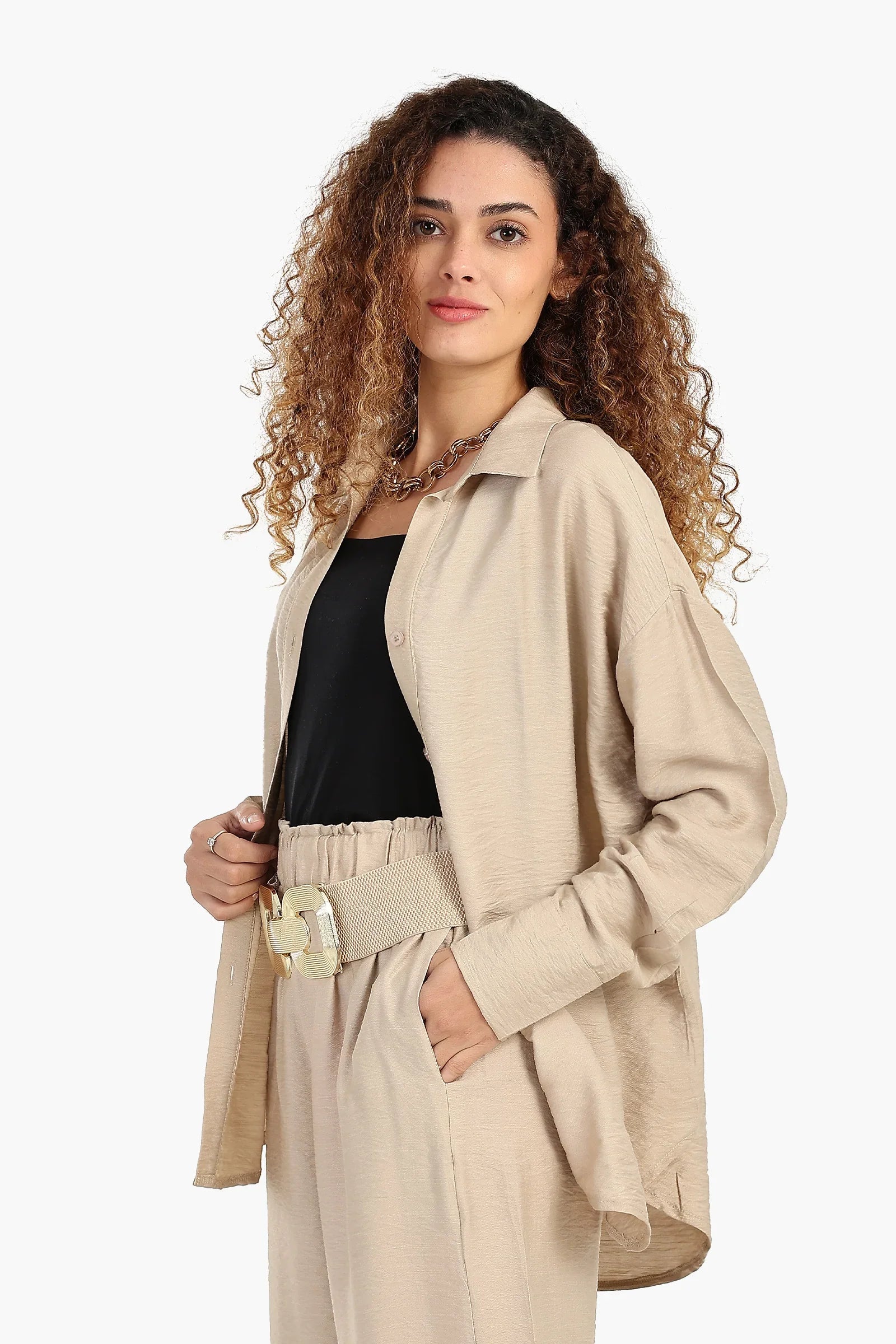 قميص مريح بكم