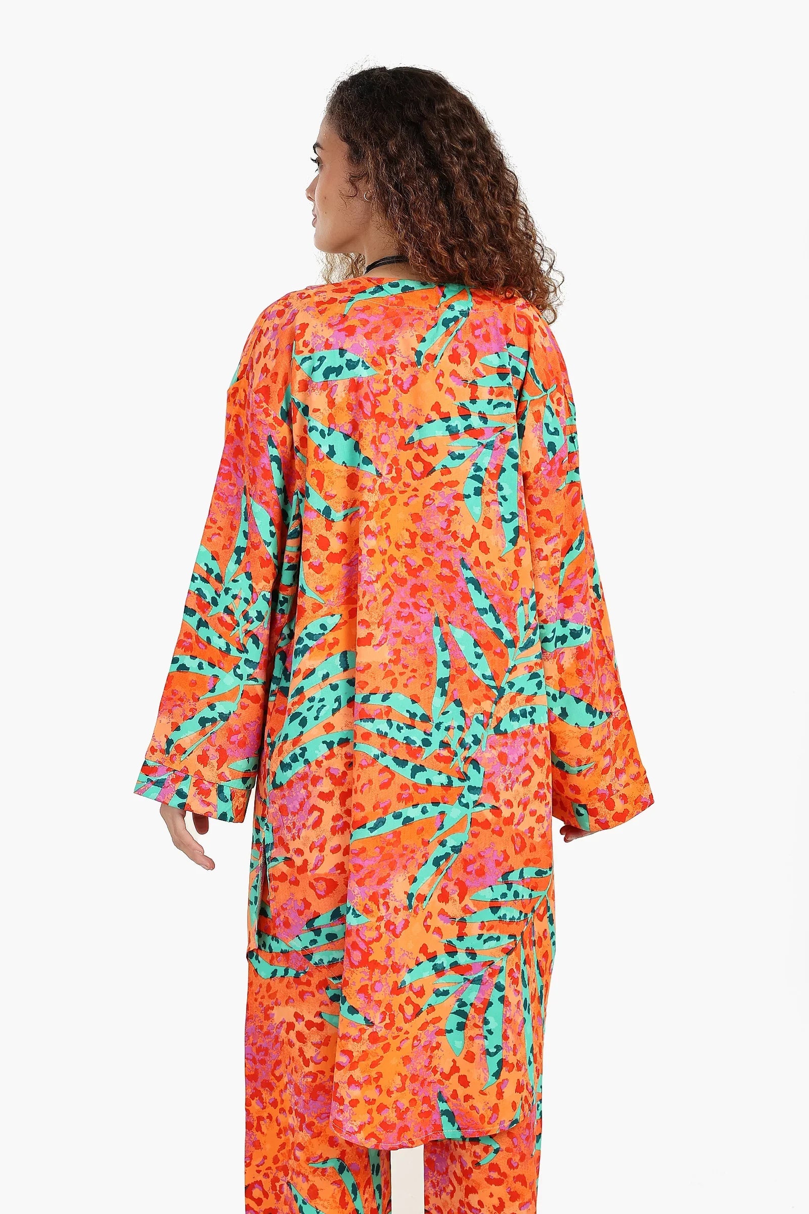 كارديجان مطبوع بفتحتين بجانبيتين