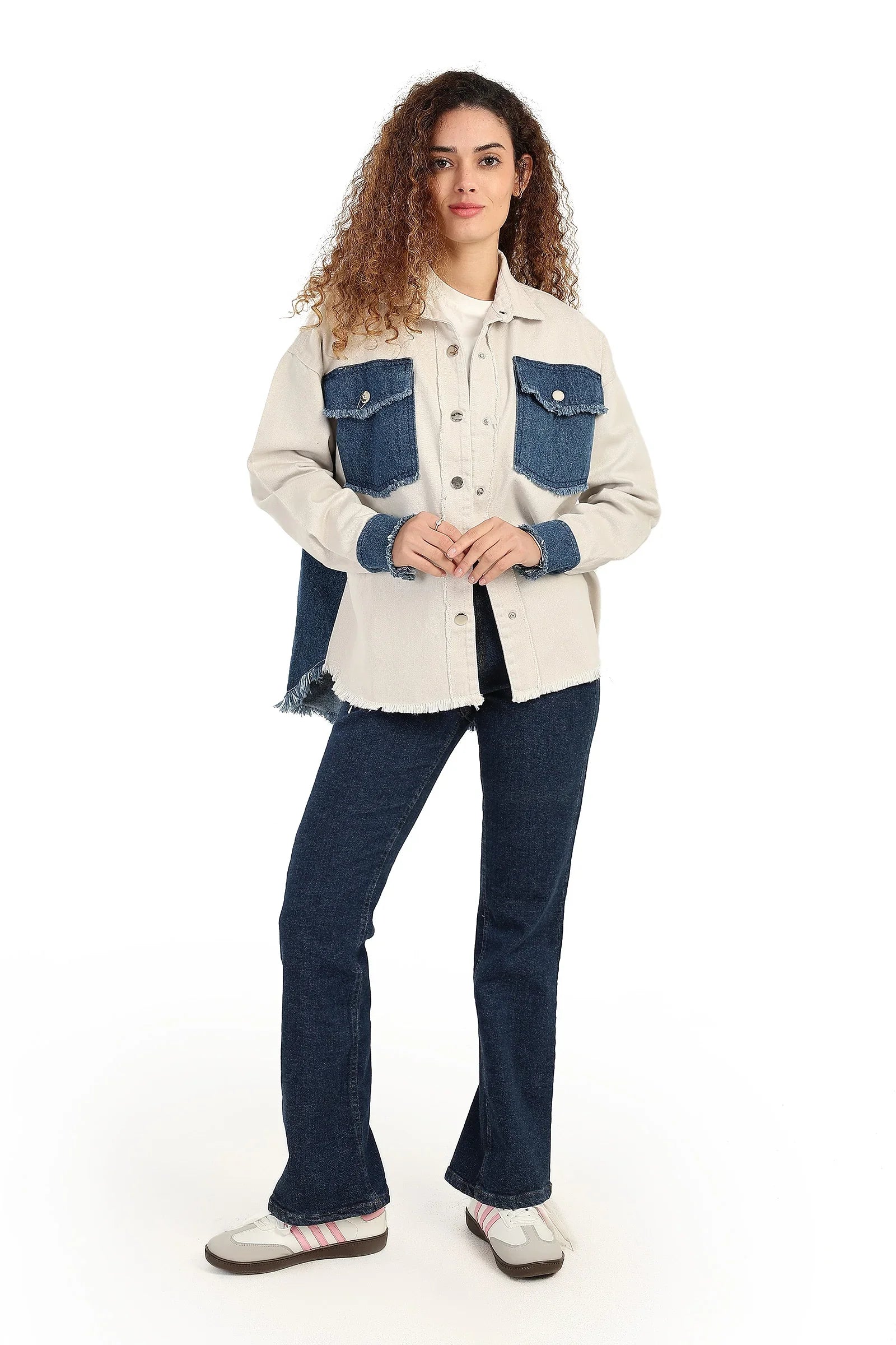 قميص جينز وجبردين