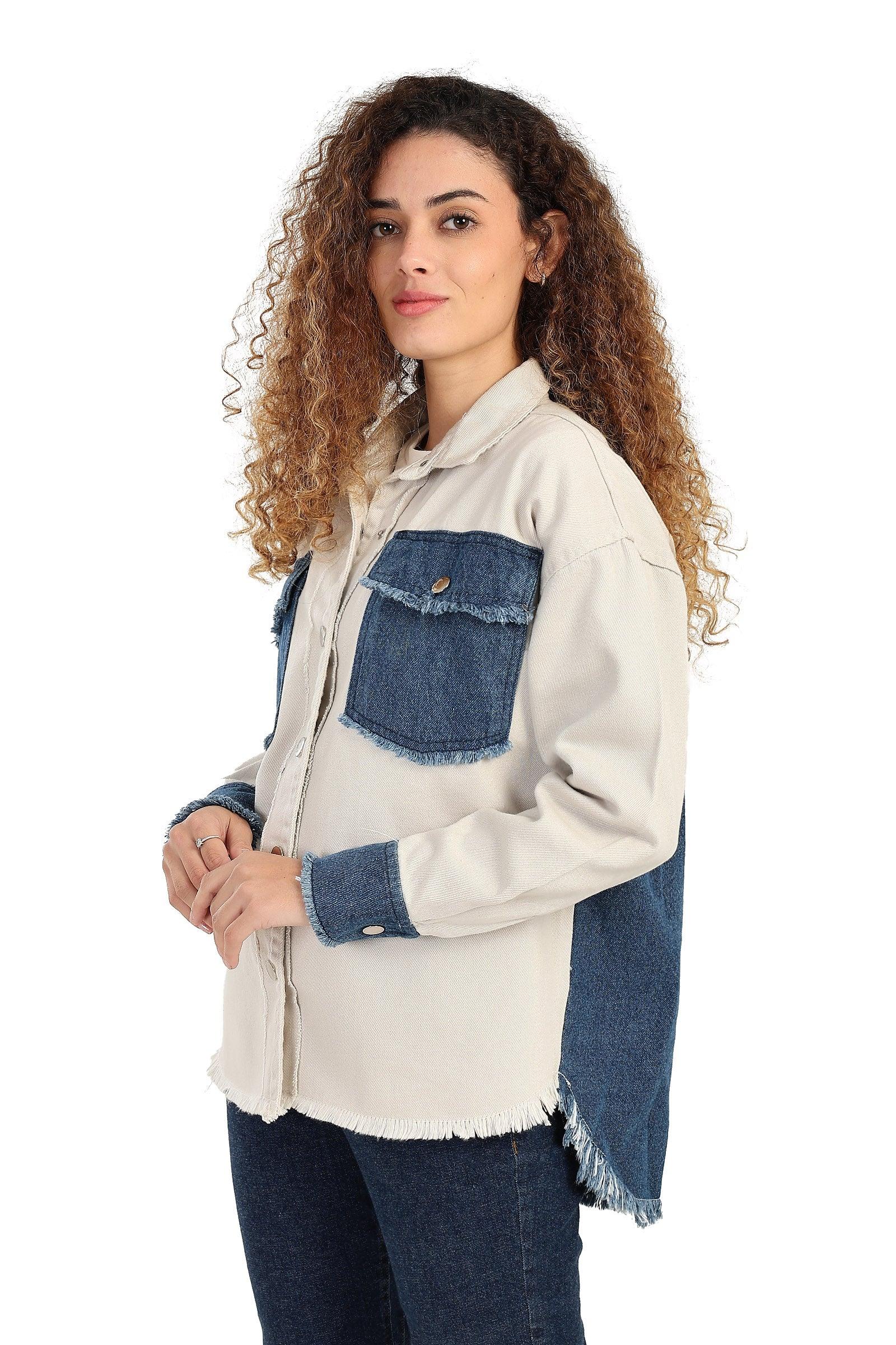 قميص جينز وجبردين