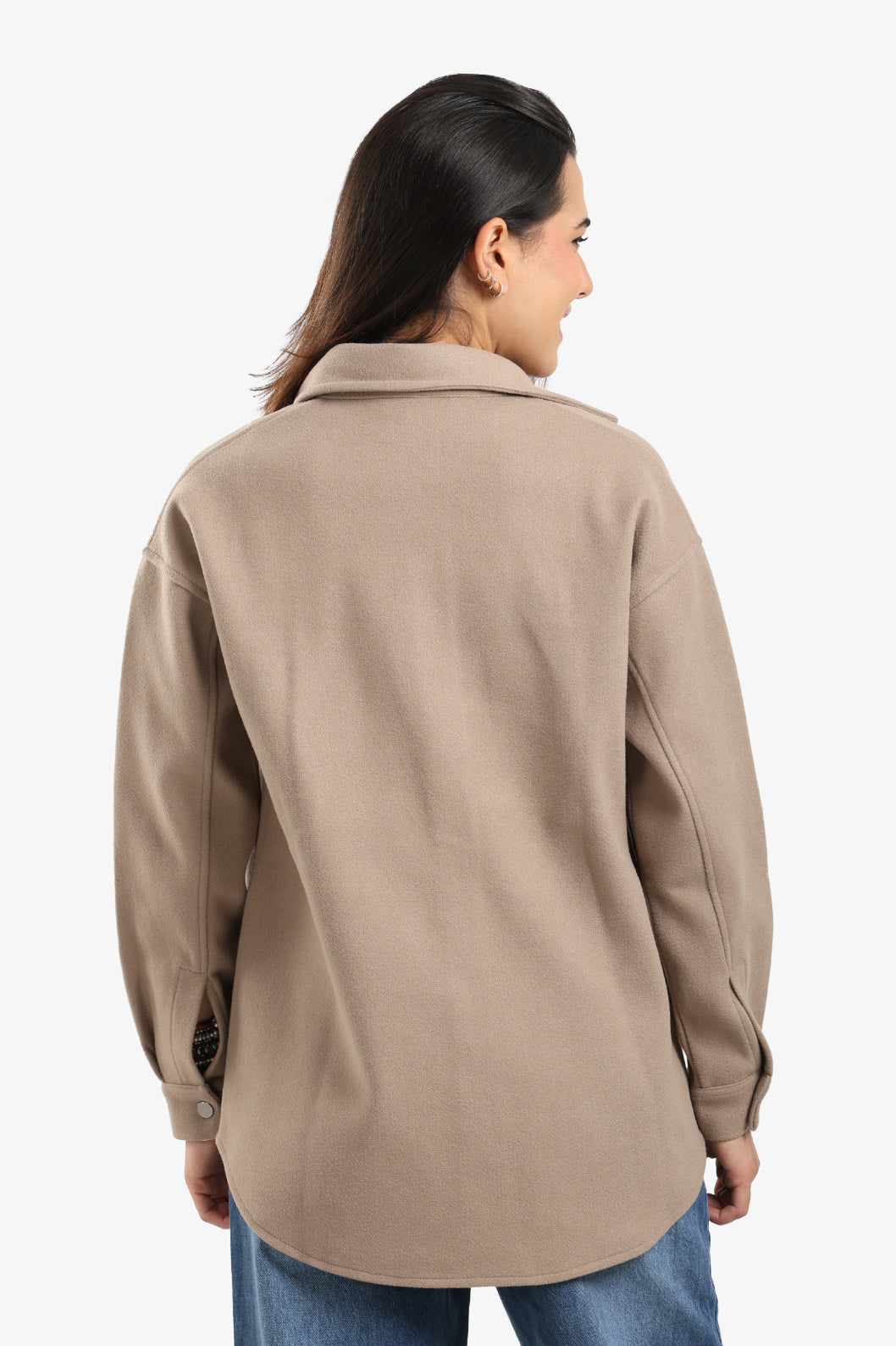 Button-Down Fleece Overshirt
