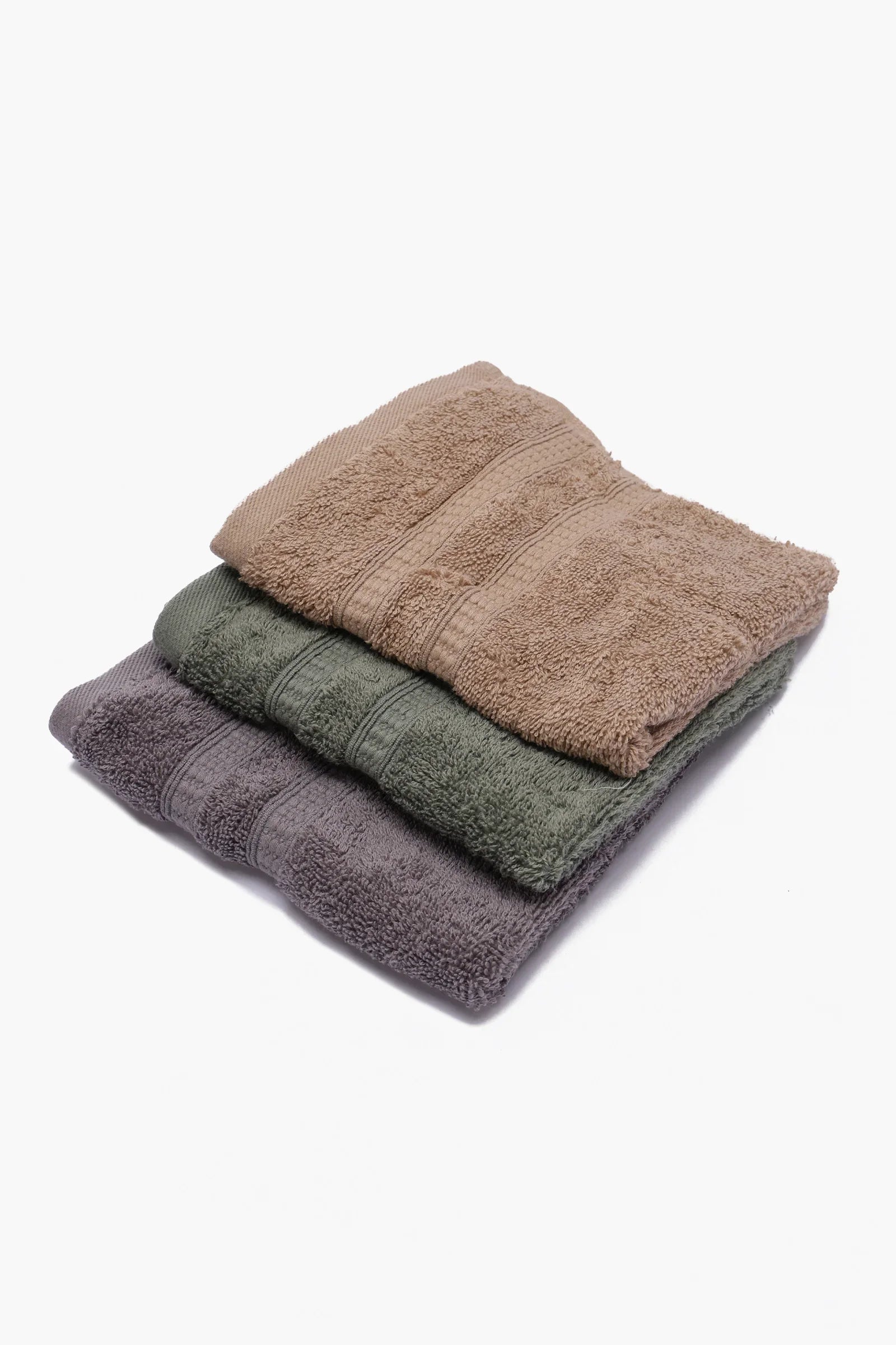 Cotton Towels Set - 3 Pcs - 30*30