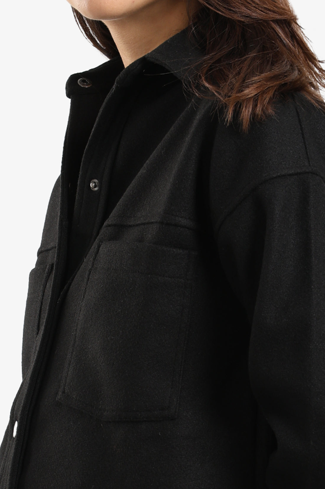 Button-Down Fleece Overshirt