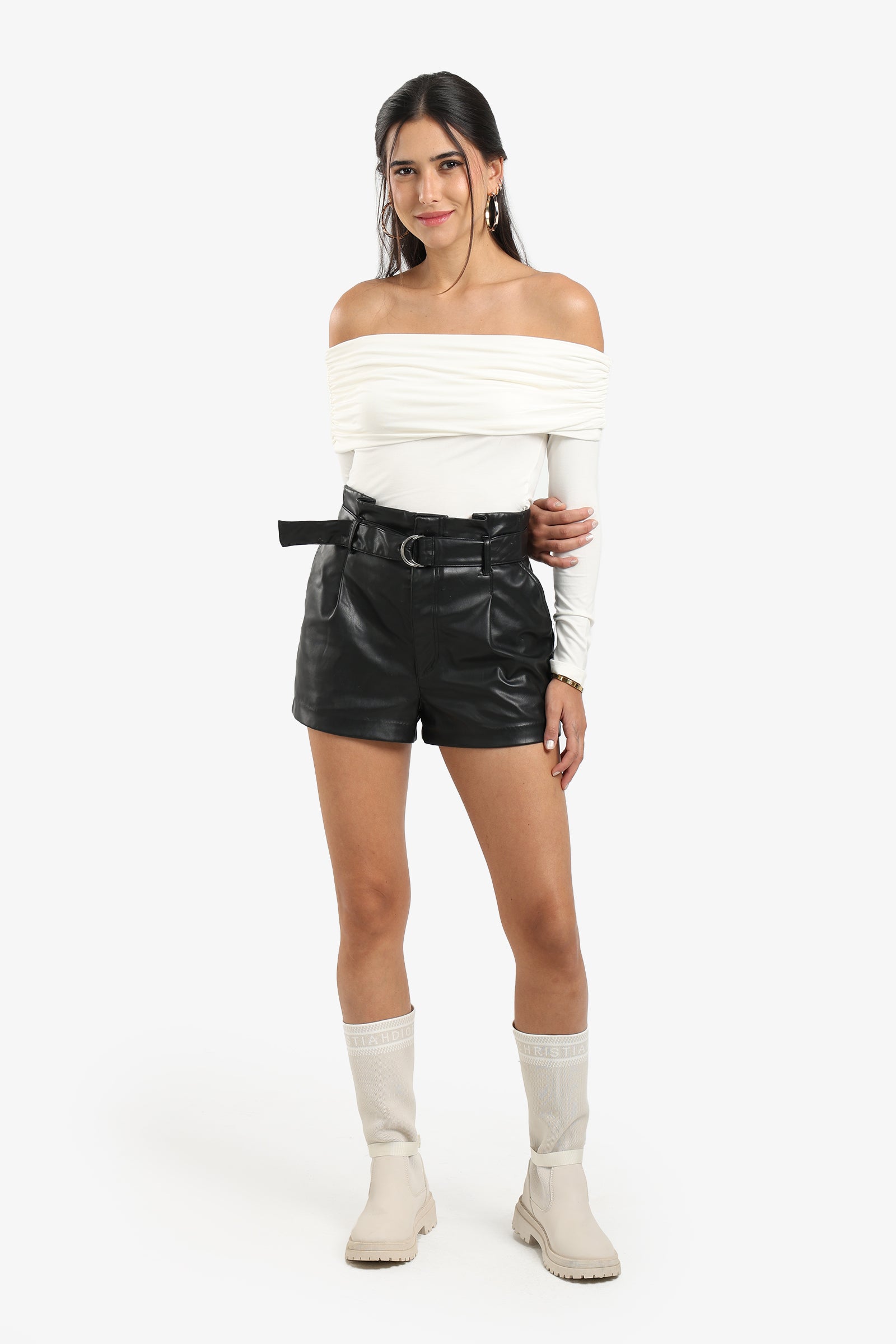 Black Off Shoulder Top