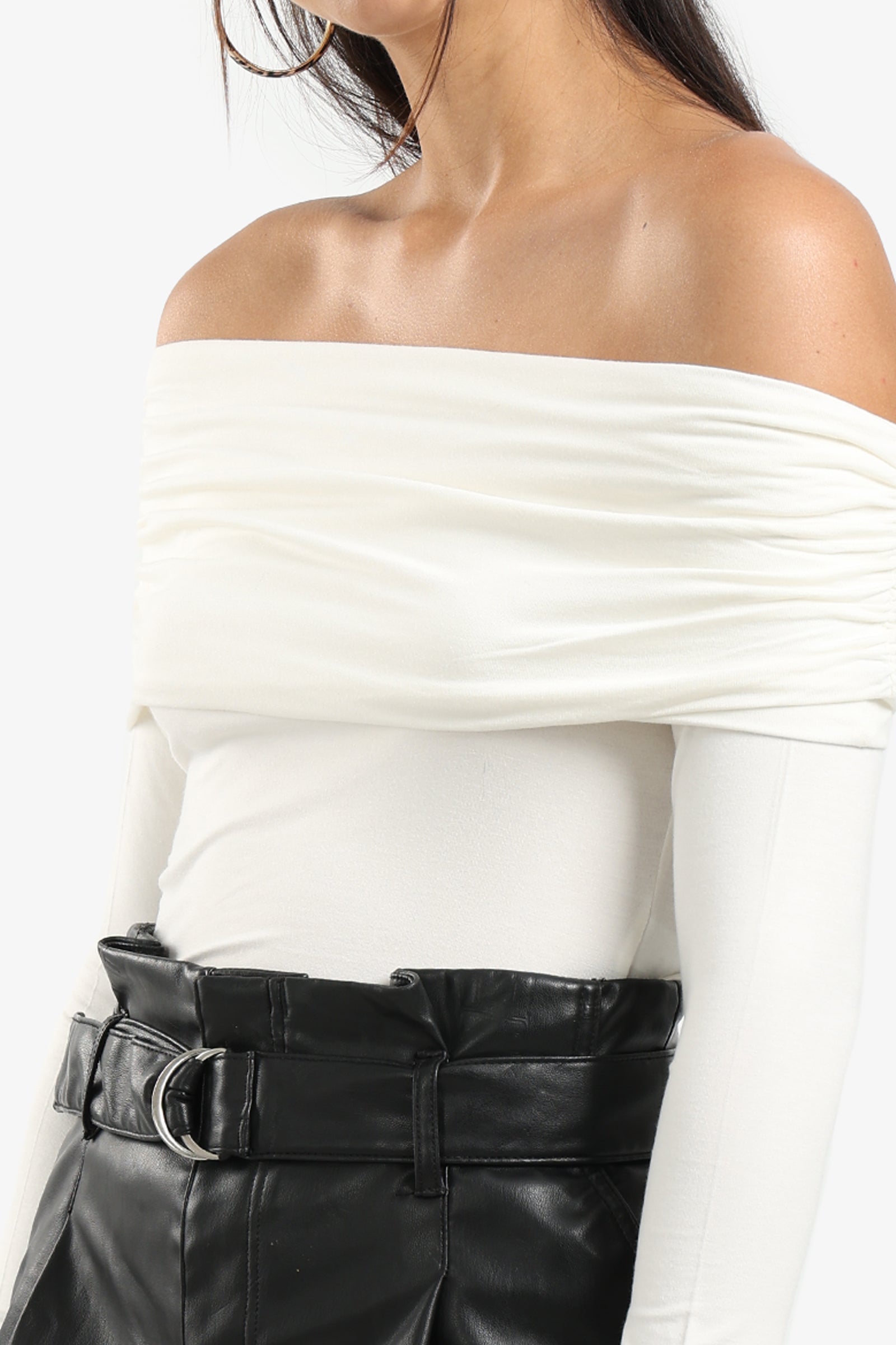Black Off Shoulder Top