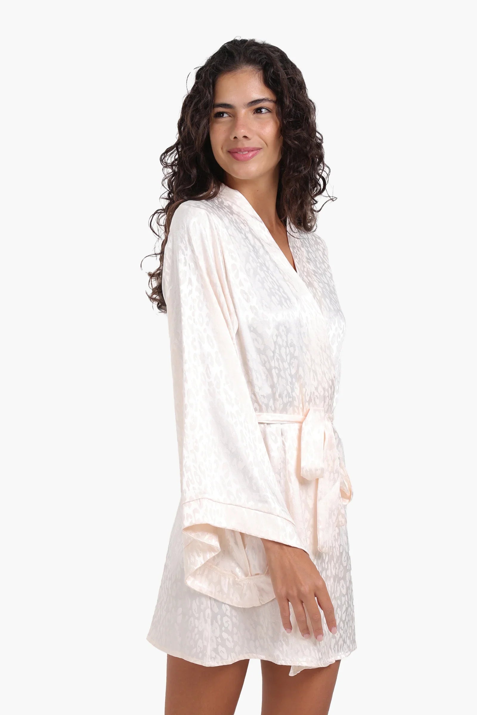Elegant Self-Jacquard Robe