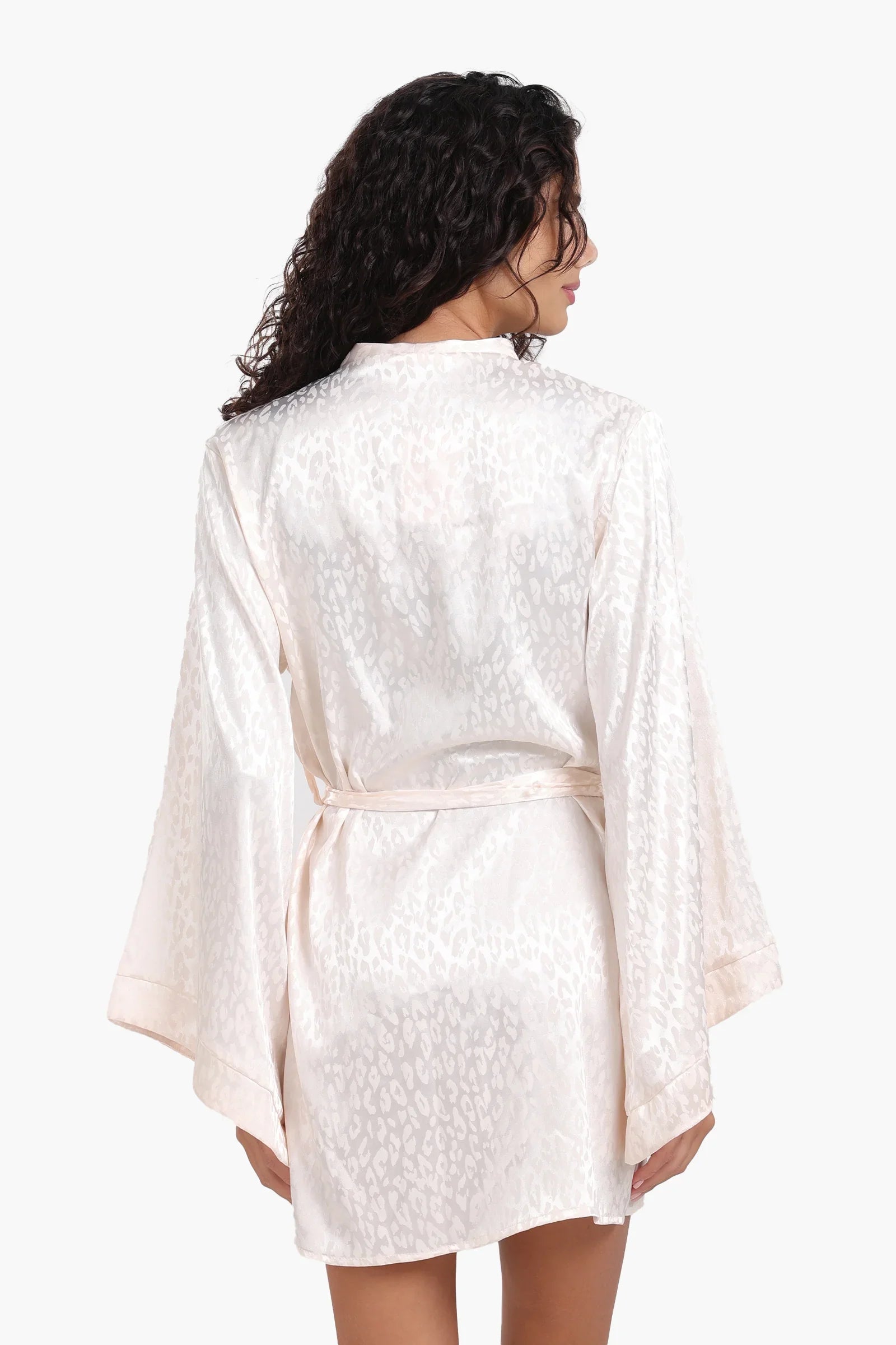 Elegant Self-Jacquard Robe