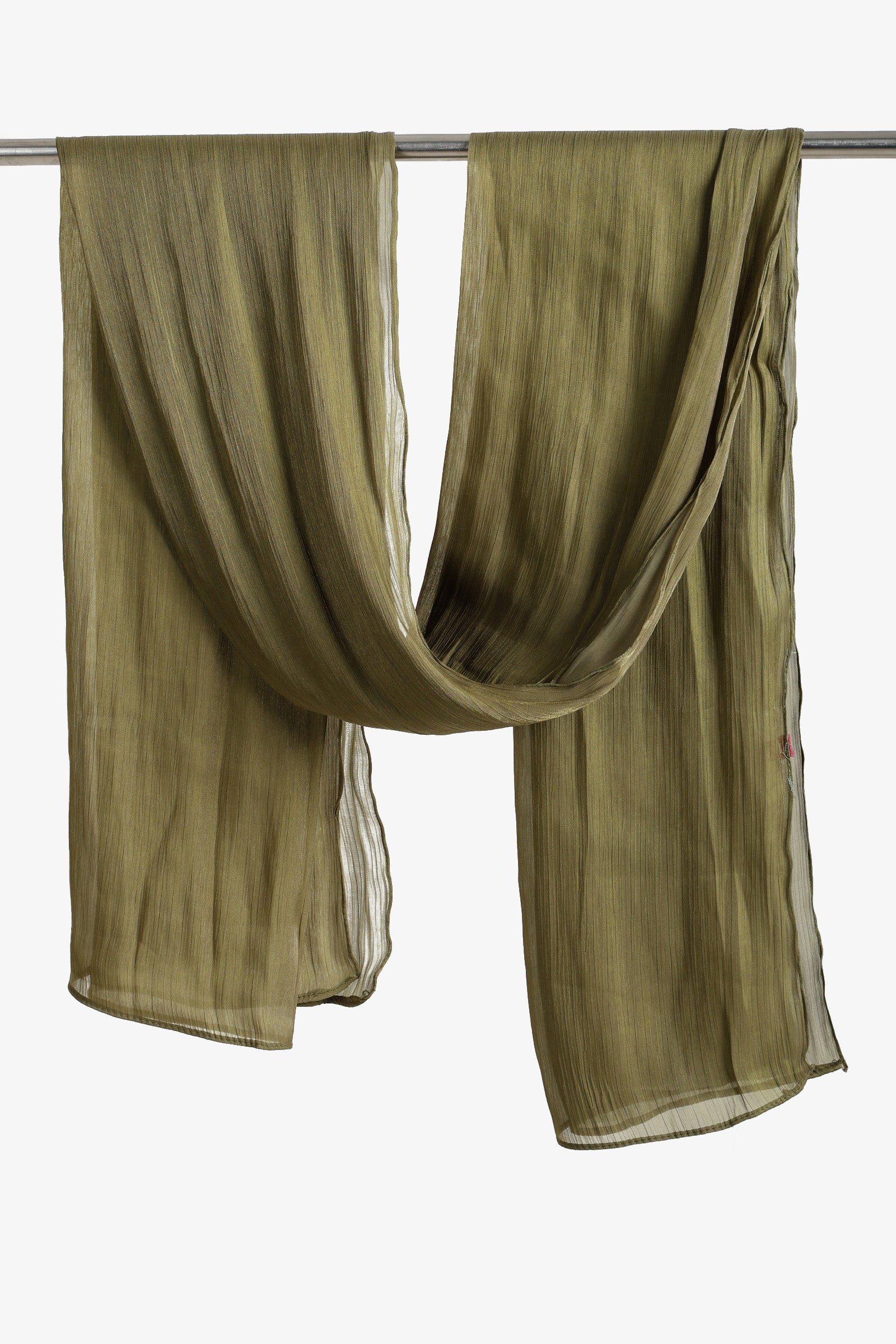Cotton Organza Crinkle Scarf