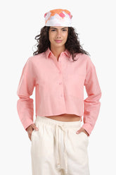 Long Sleeves Cropped Shirt