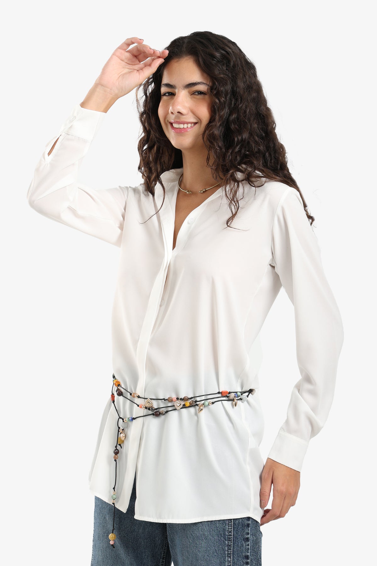 قميص عملي بقصة مريحة