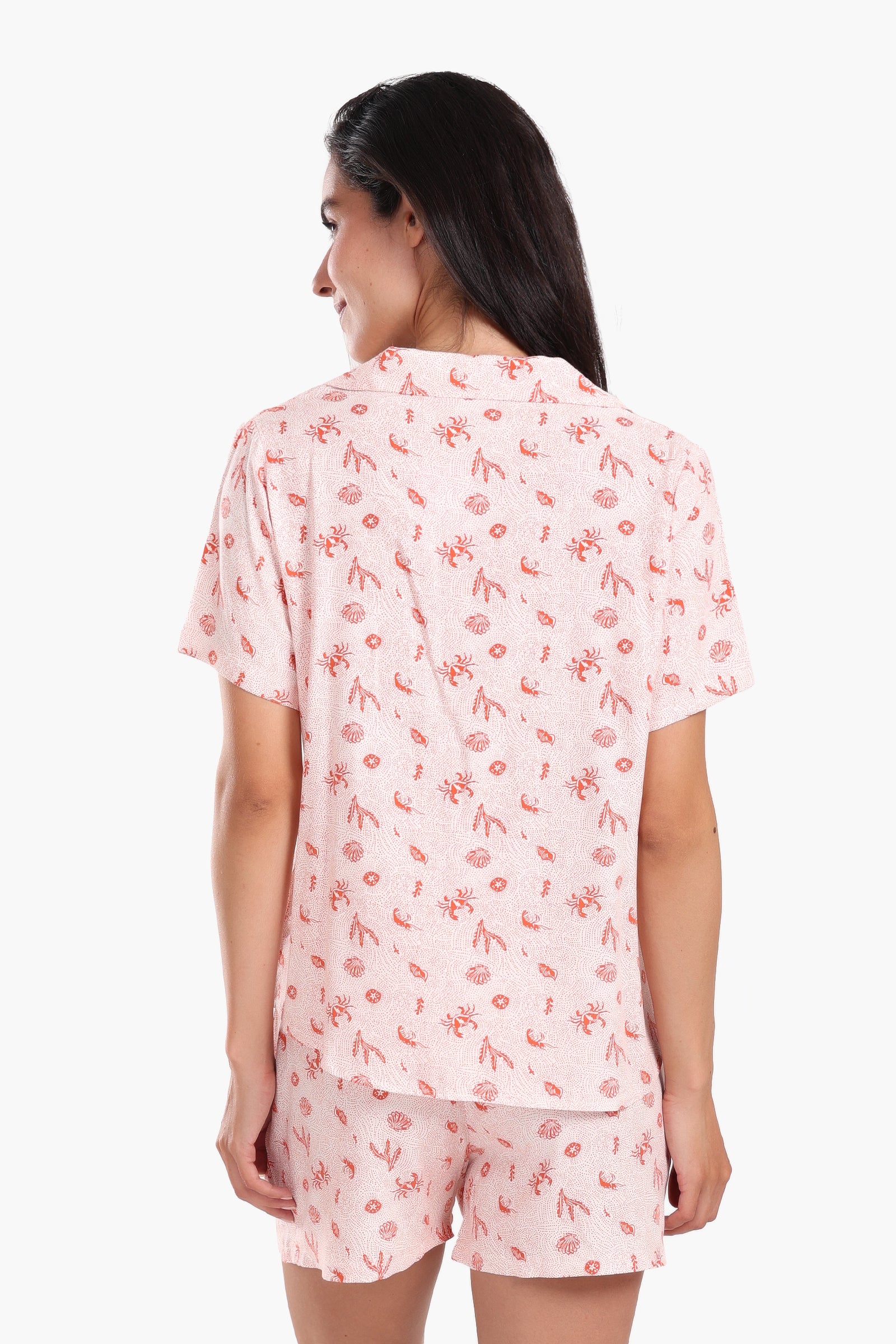 Crab & Shells Viscose Pyjama Set