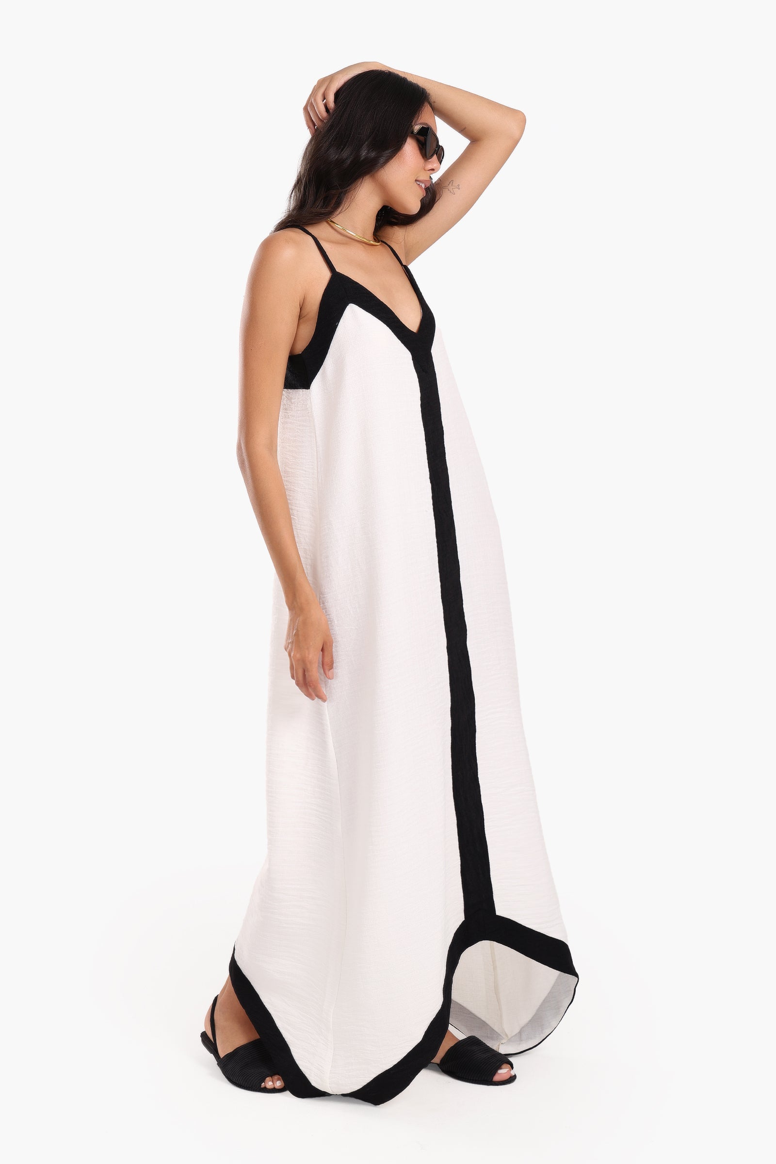 Black & White Beach Dress