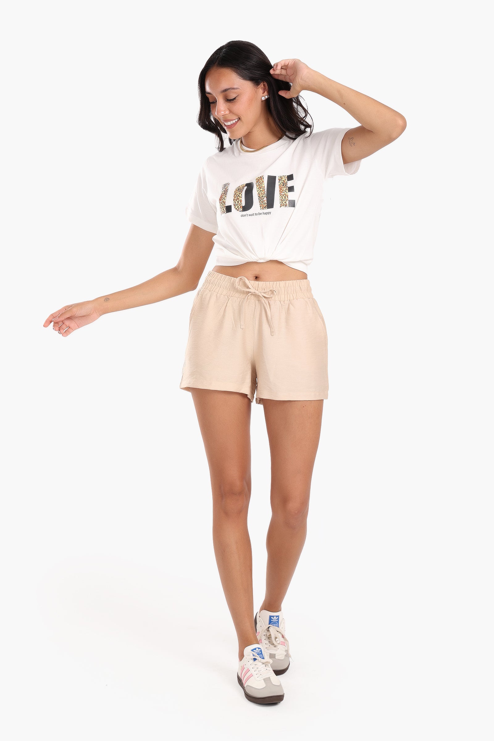 "LOVE" Printed Cotton T-Shirt