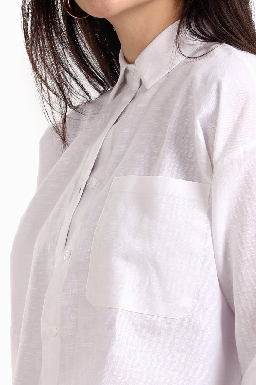 Long Sleeves Cropped Shirt