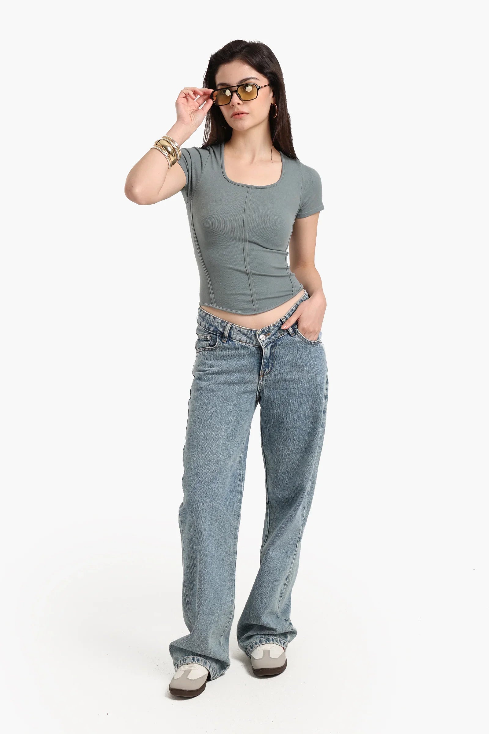 Ribbed Corset Top