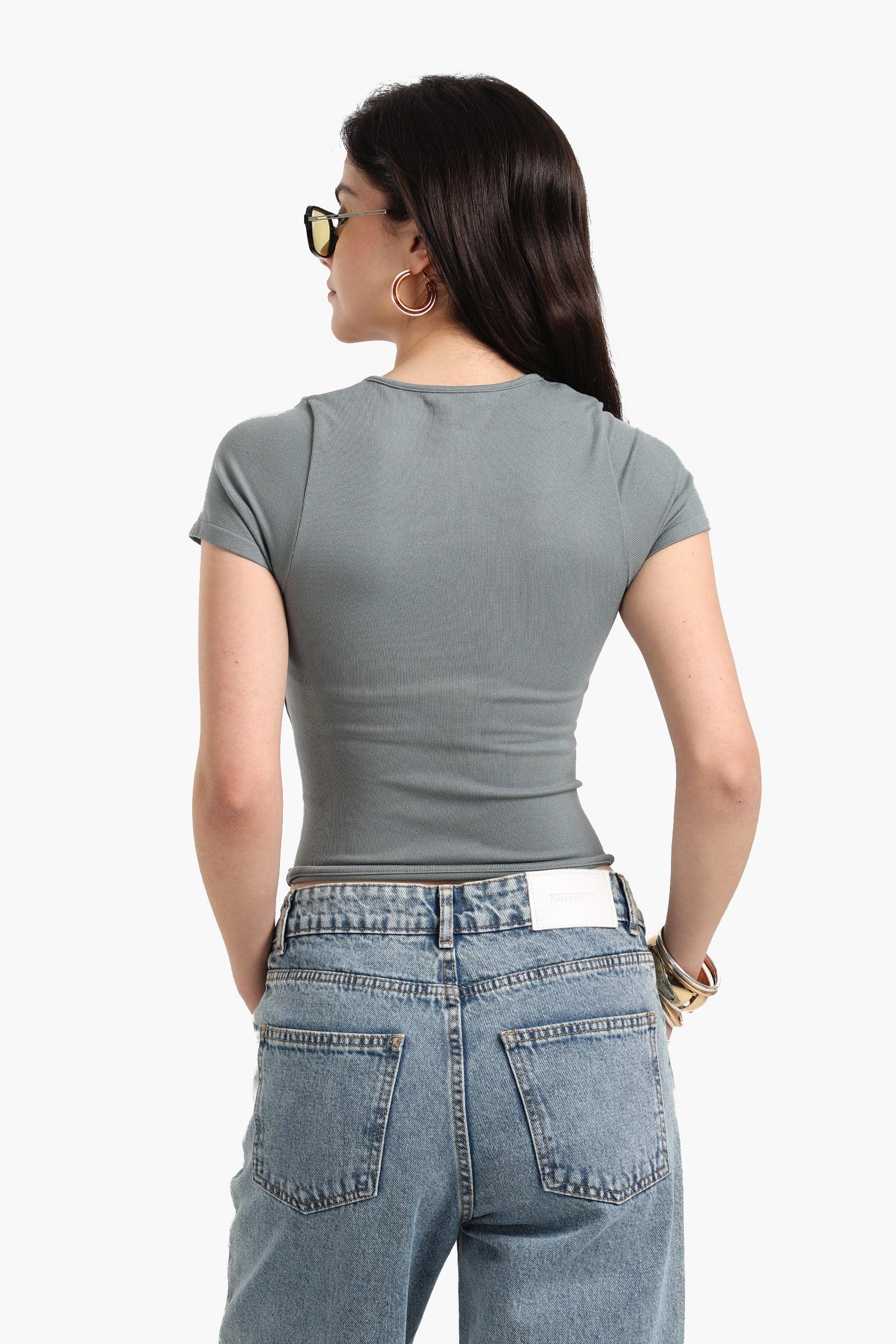 Ribbed Corset Top
