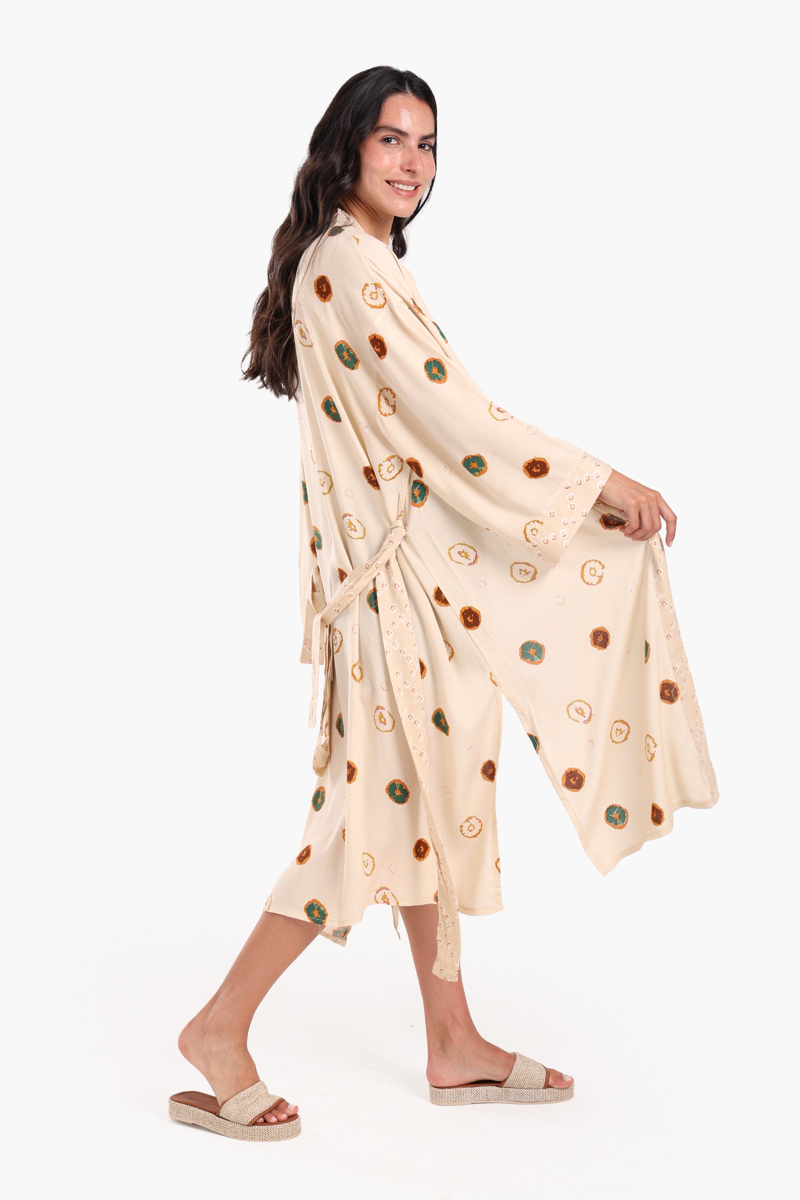 Casual Printed Cotton Cardigan