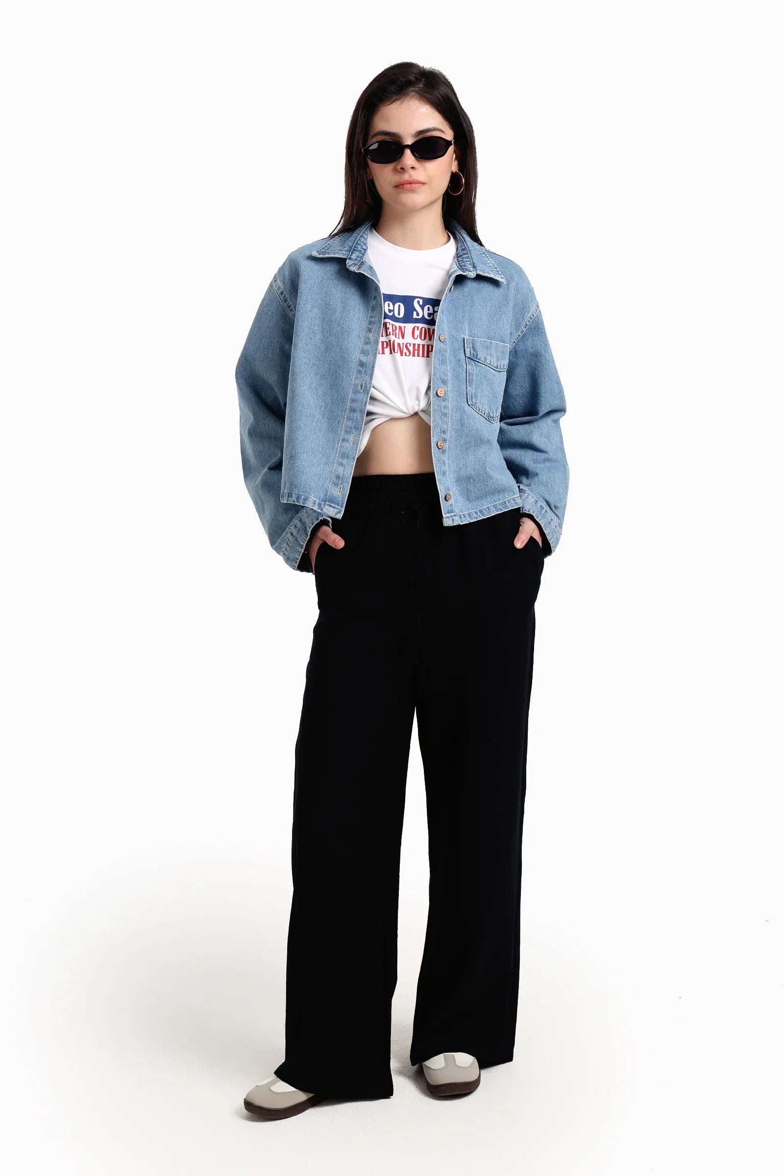 Classic Cropped Denim Jacket
