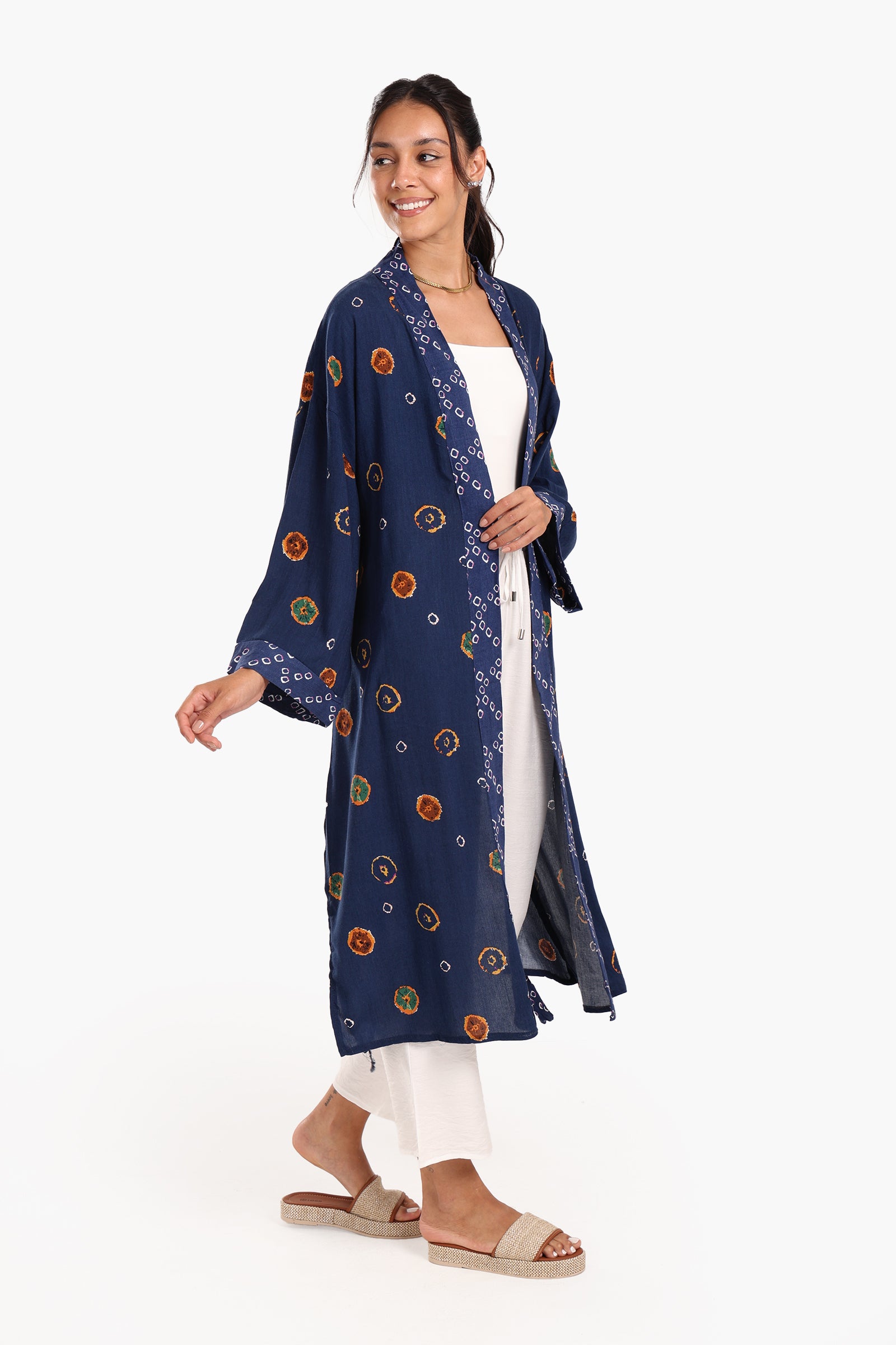 Casual Printed Cotton Cardigan