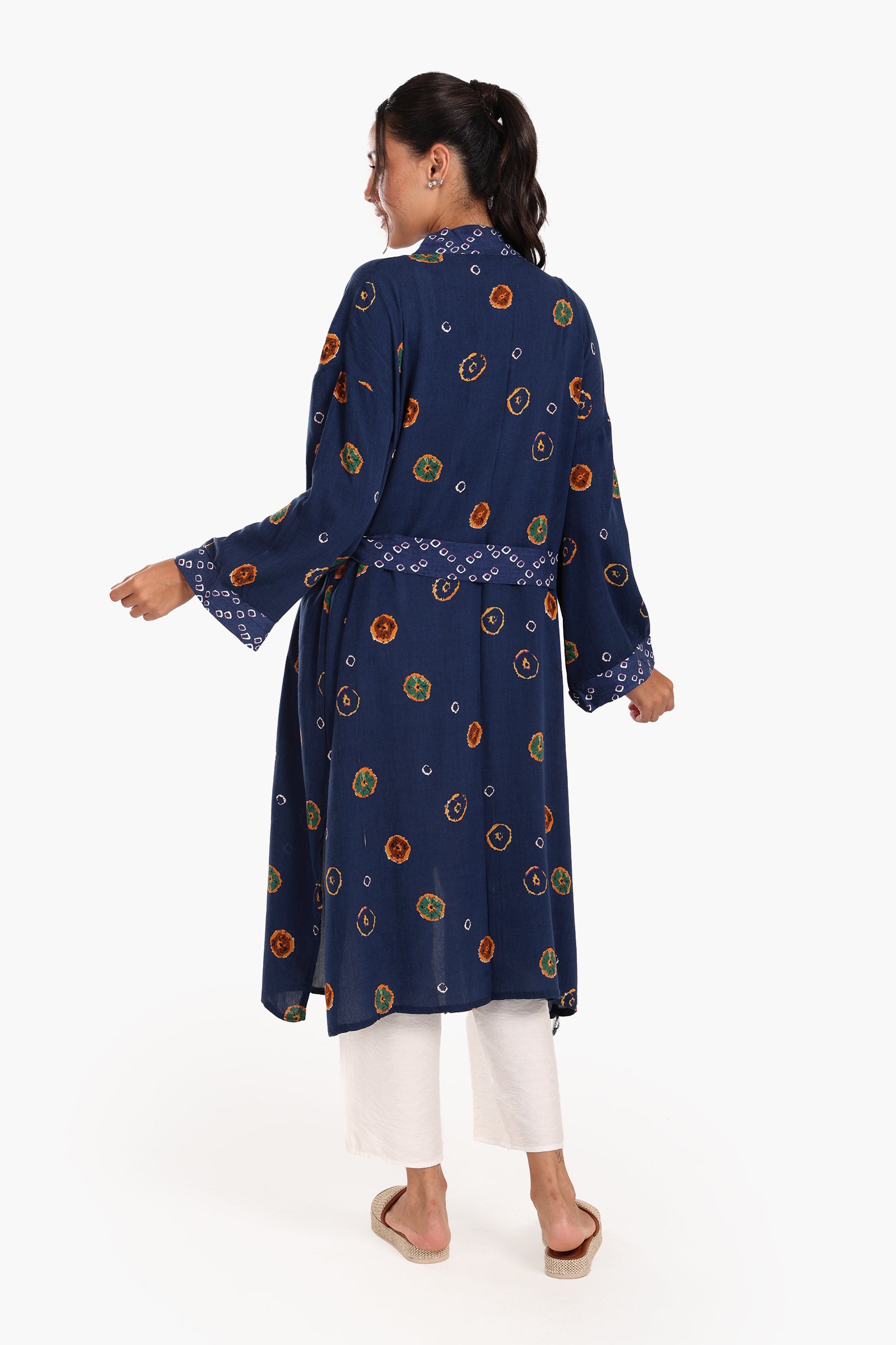Casual Printed Cotton Cardigan