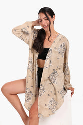 Breezy Printed Cotton Kimono
