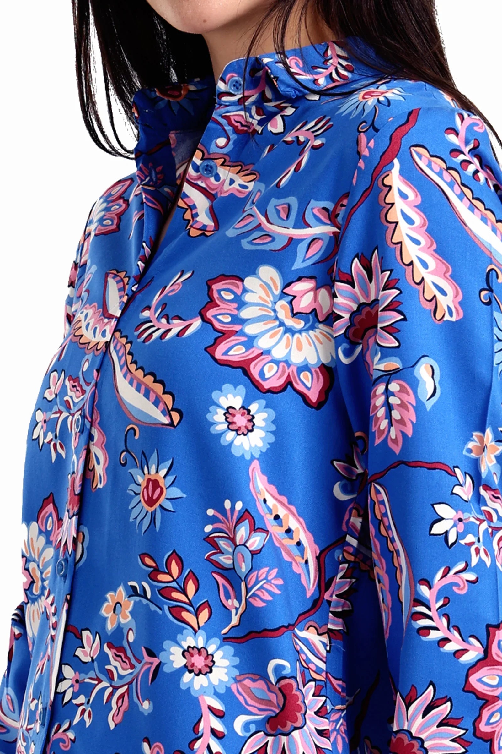 قميص قطن مطبوع بكم