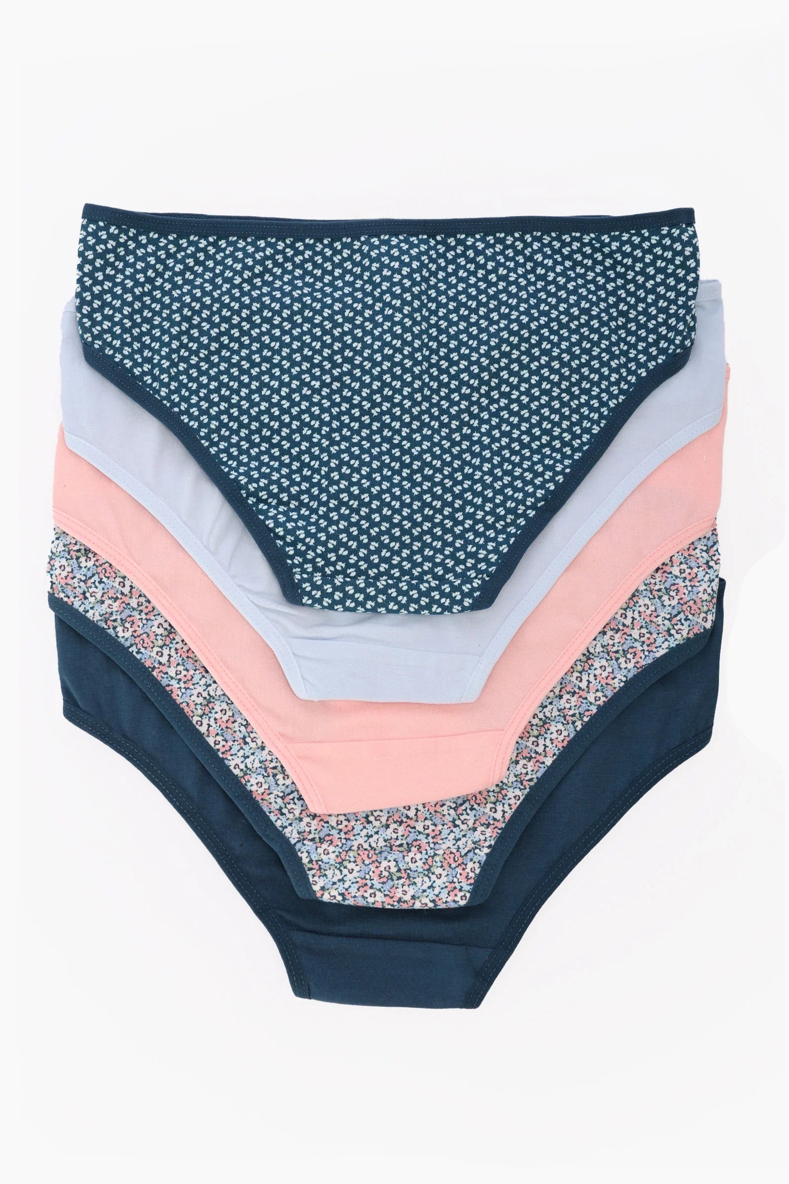 Pack of 5 Colored Bikini Panties