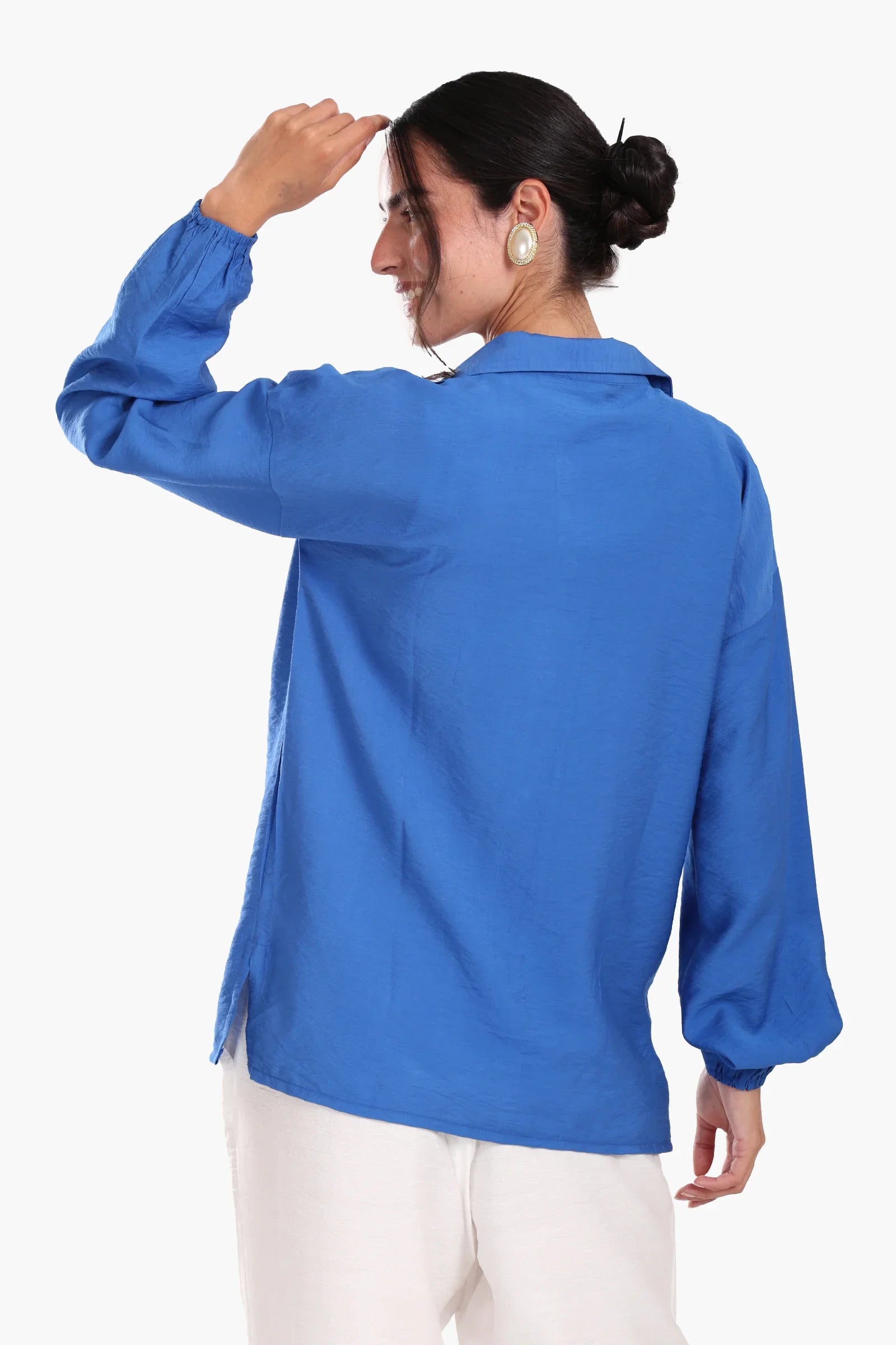 Shirt with Elastic Cuffs