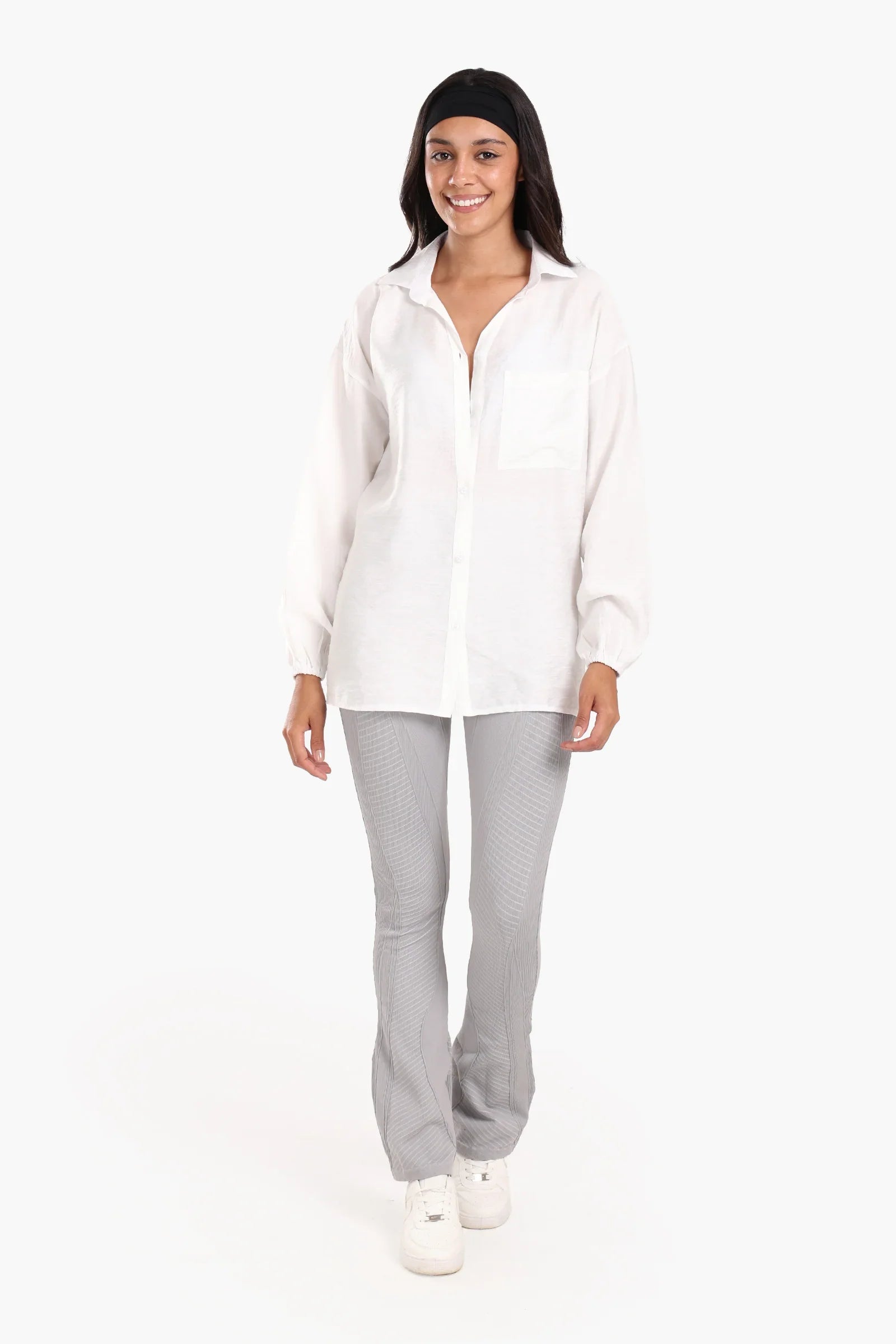 Shirt with Elastic Cuffs