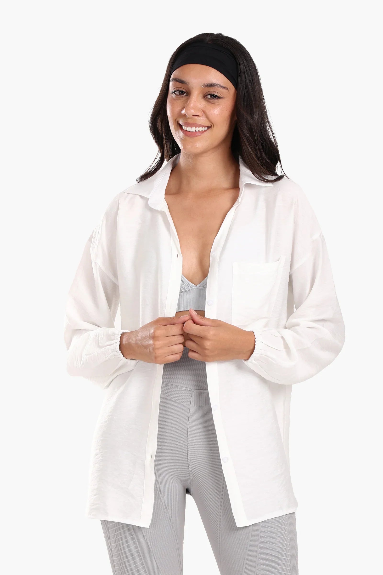 Shirt with Elastic Cuffs