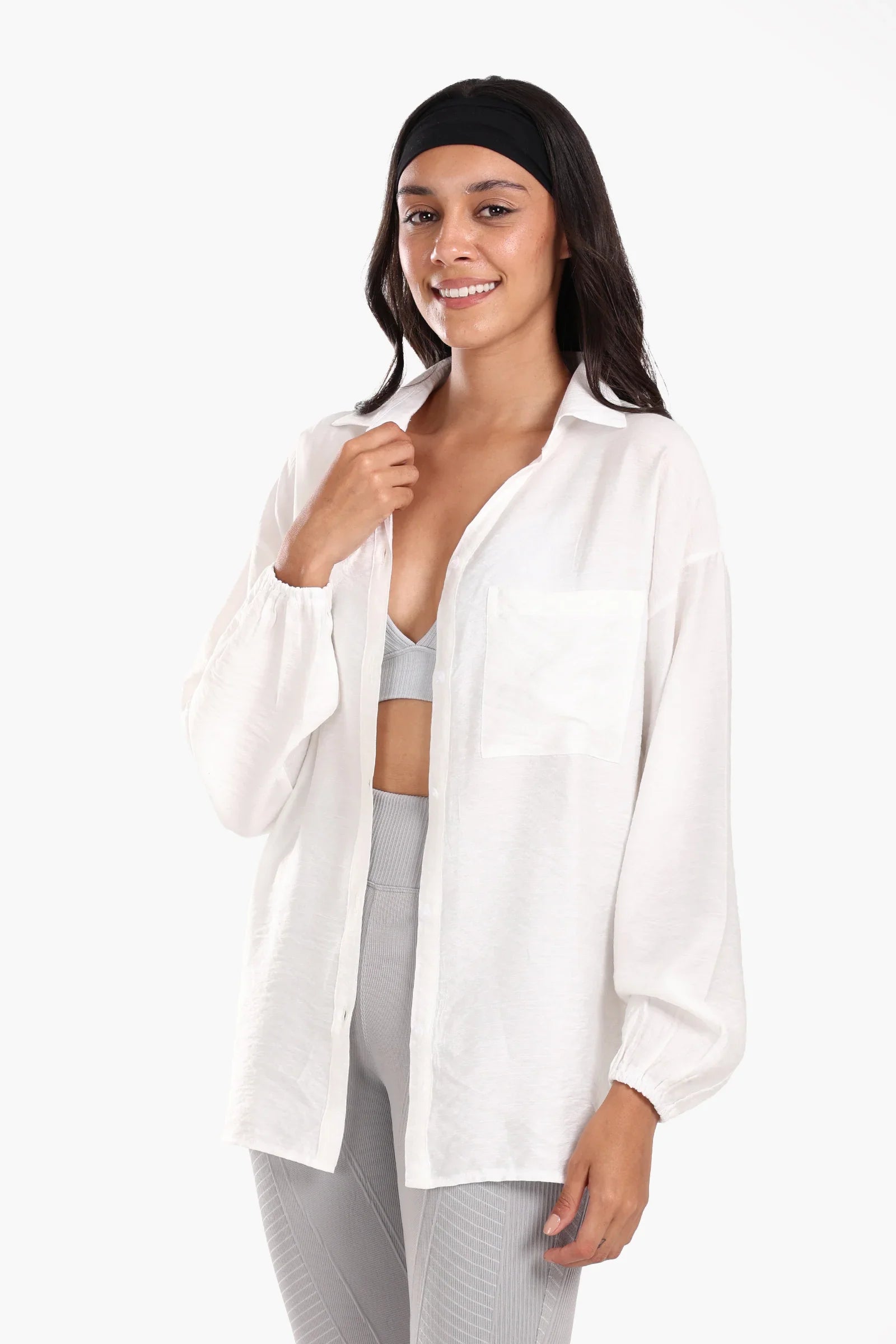 Shirt with Elastic Cuffs