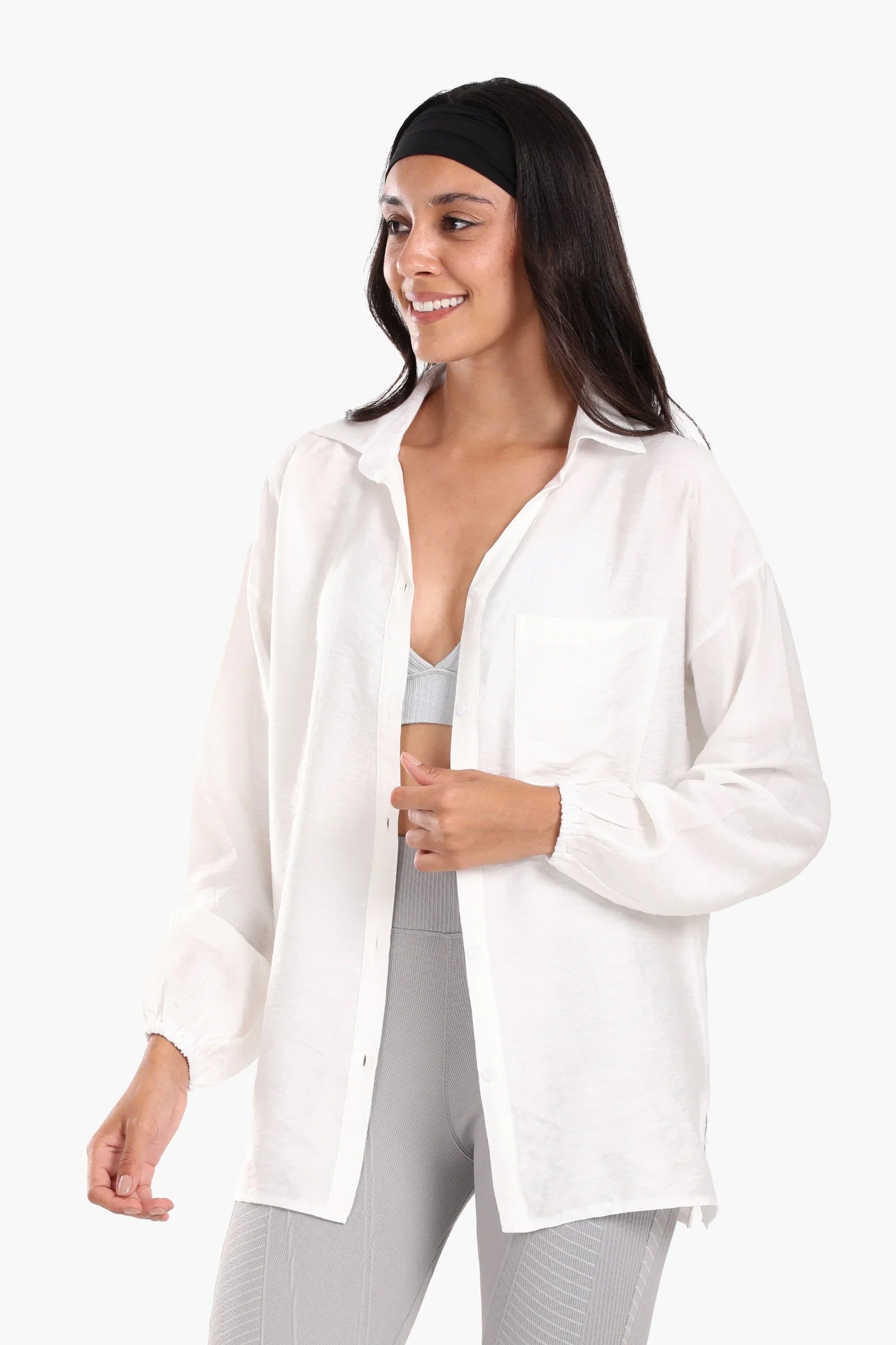 Shirt with Elastic Cuffs