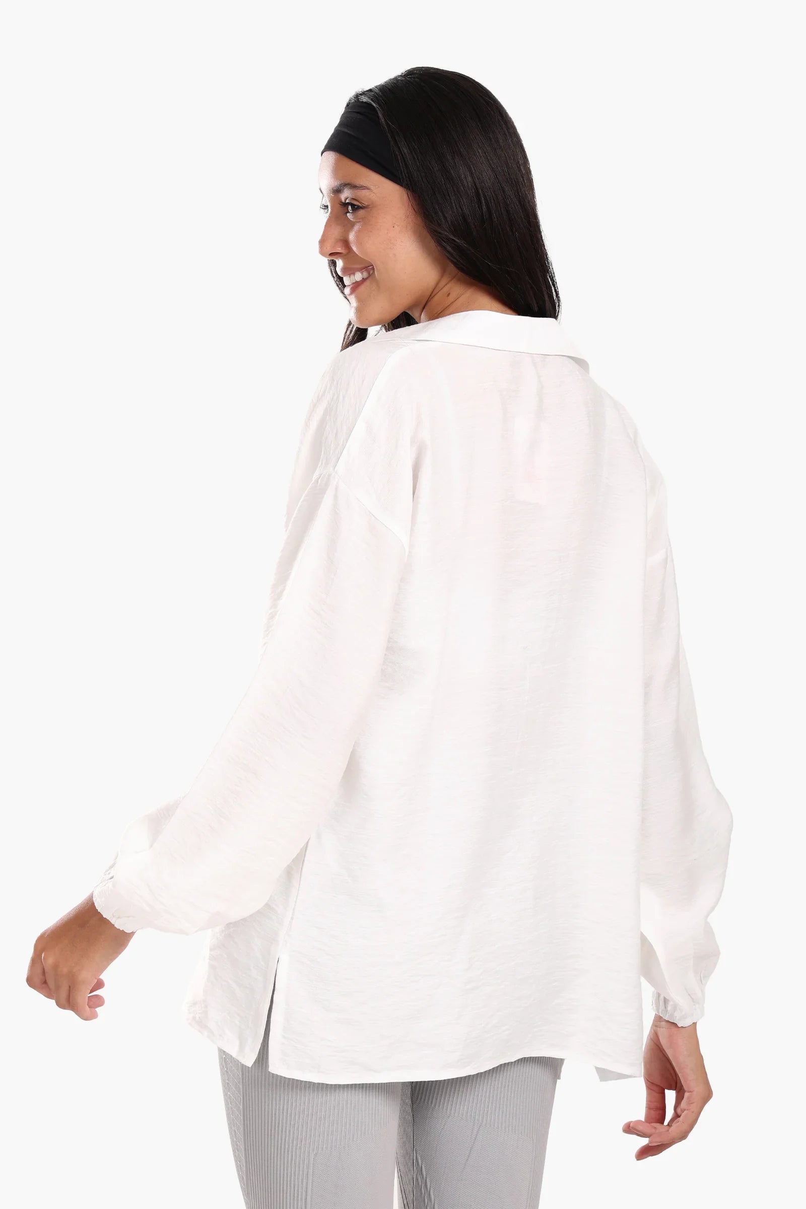 Shirt with Elastic Cuffs