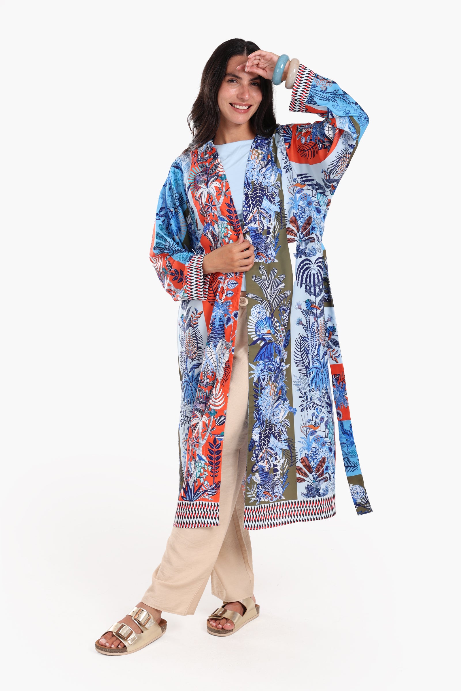Colorful Printed Cardigan
