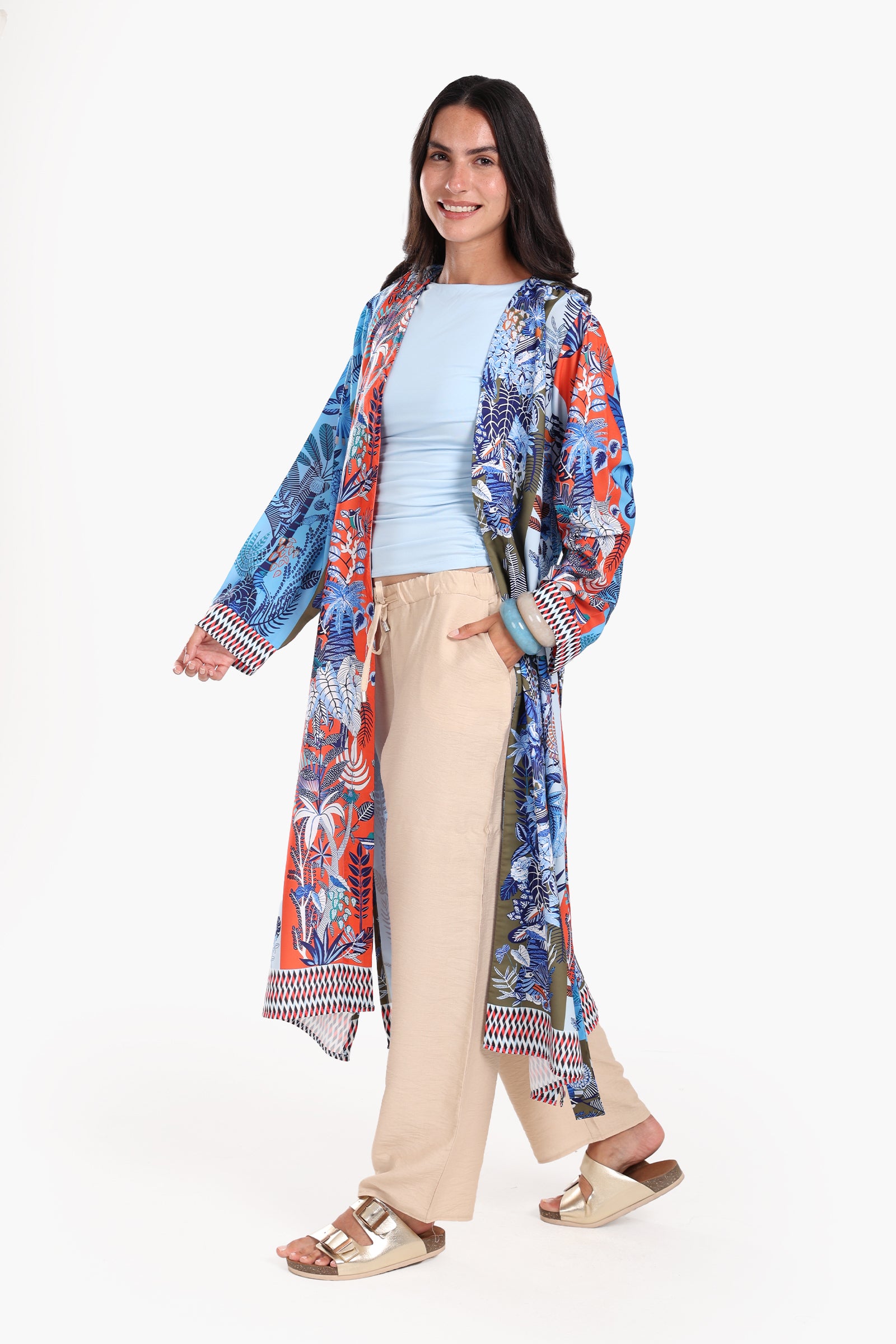Colorful Printed Cardigan