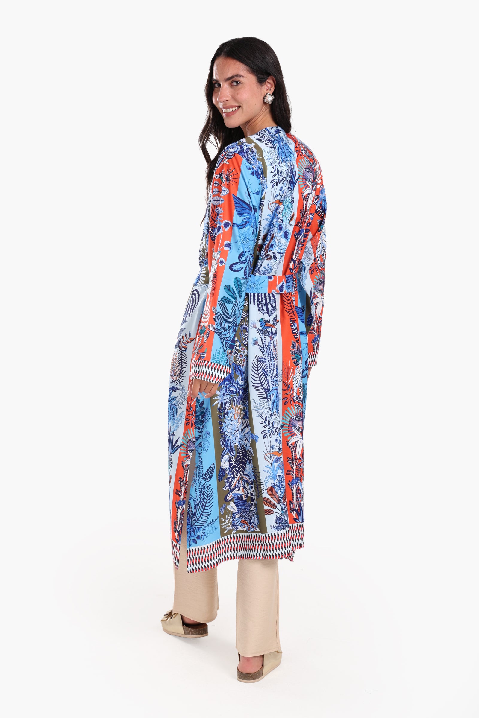 Colorful Printed Cardigan
