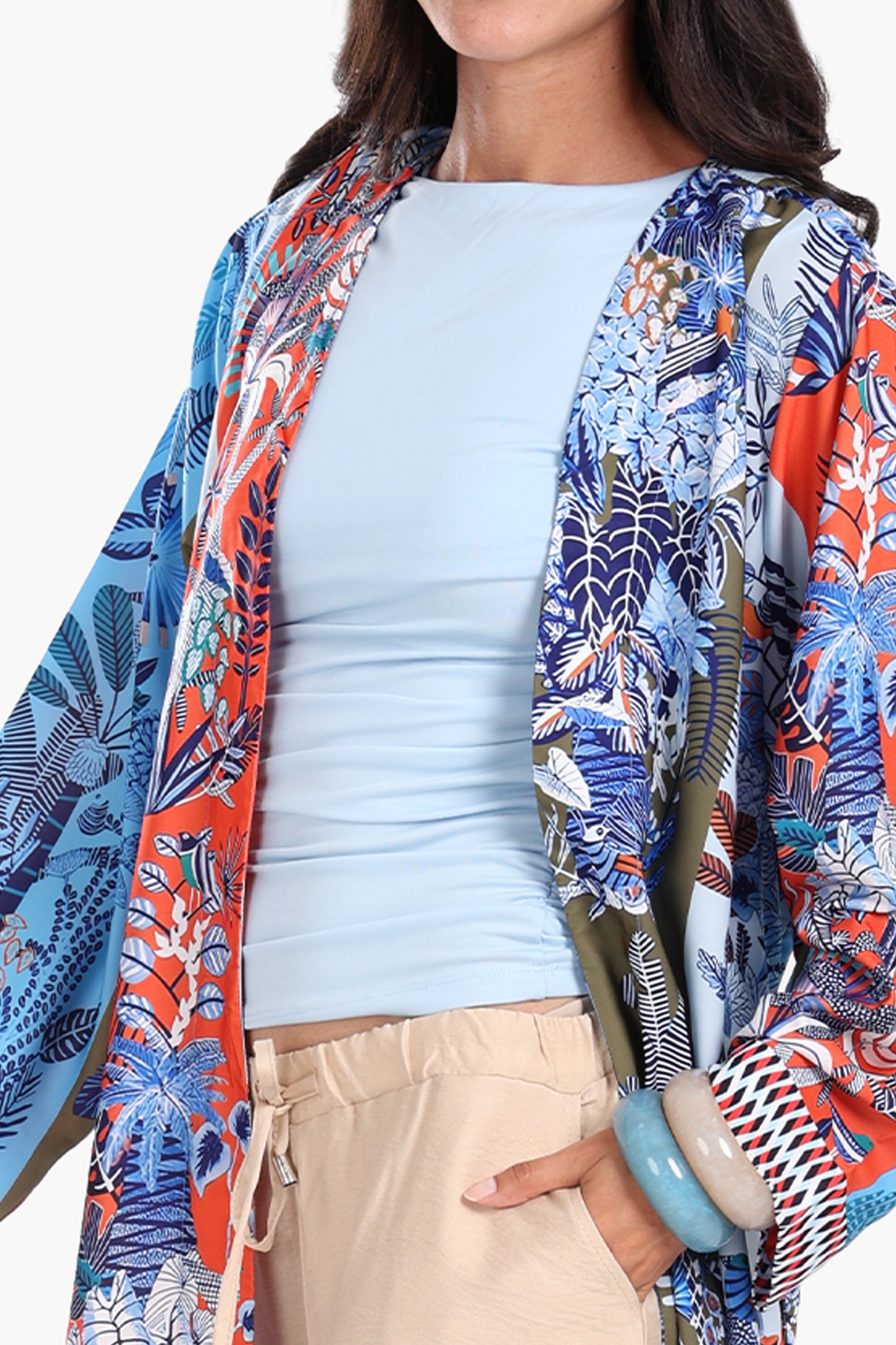 Colorful Printed Cardigan