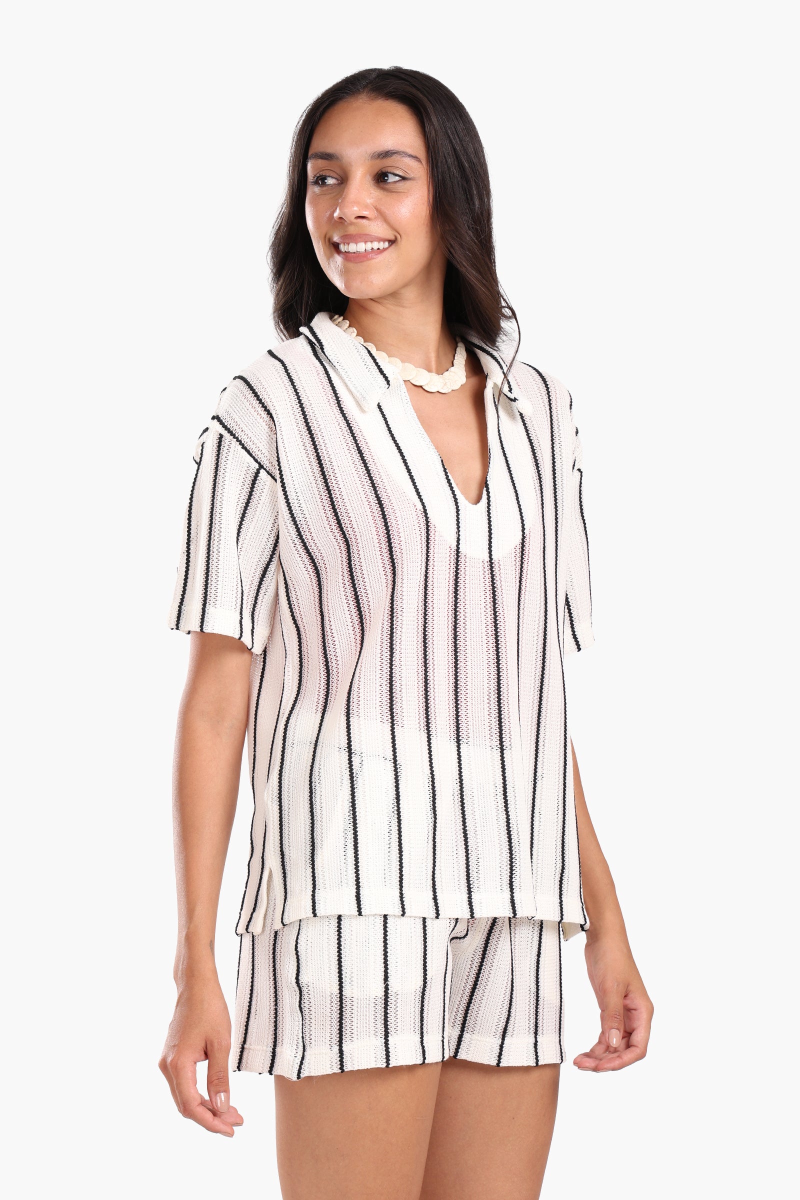 Chic Striped Beach Set