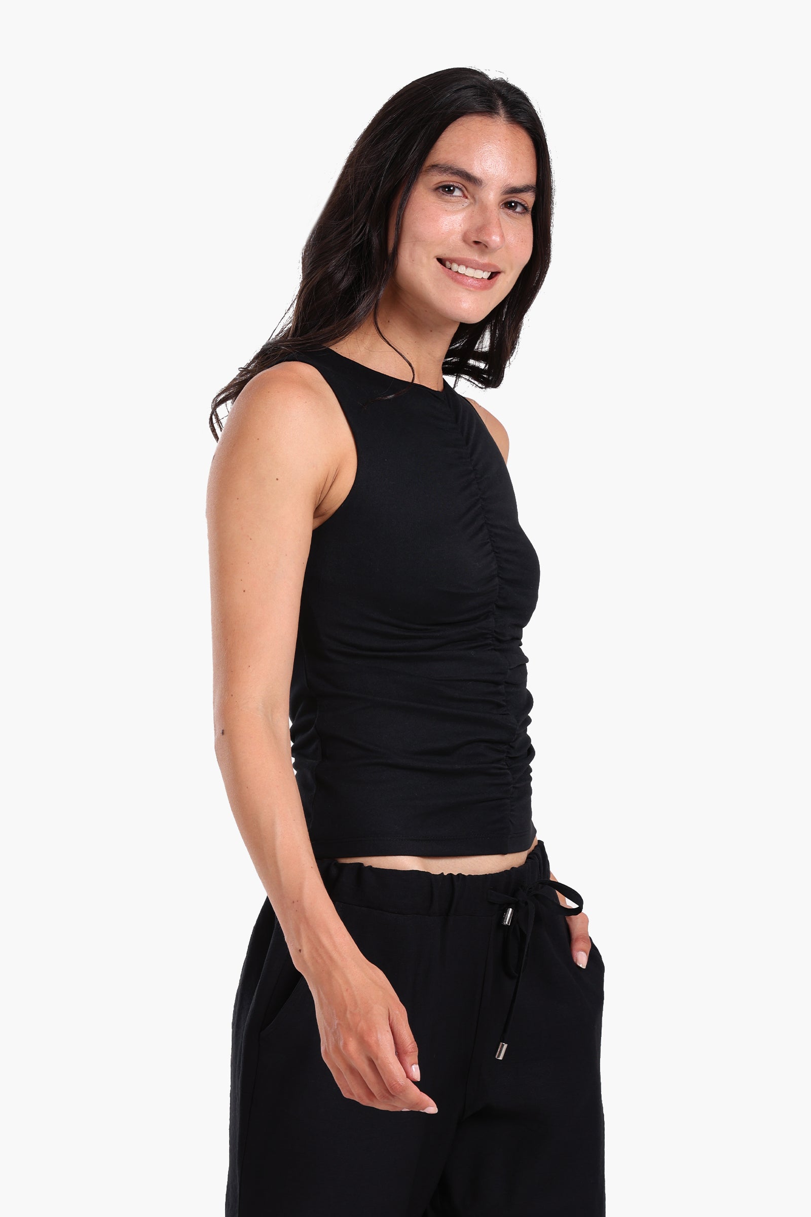 Ruched Front Tank Top