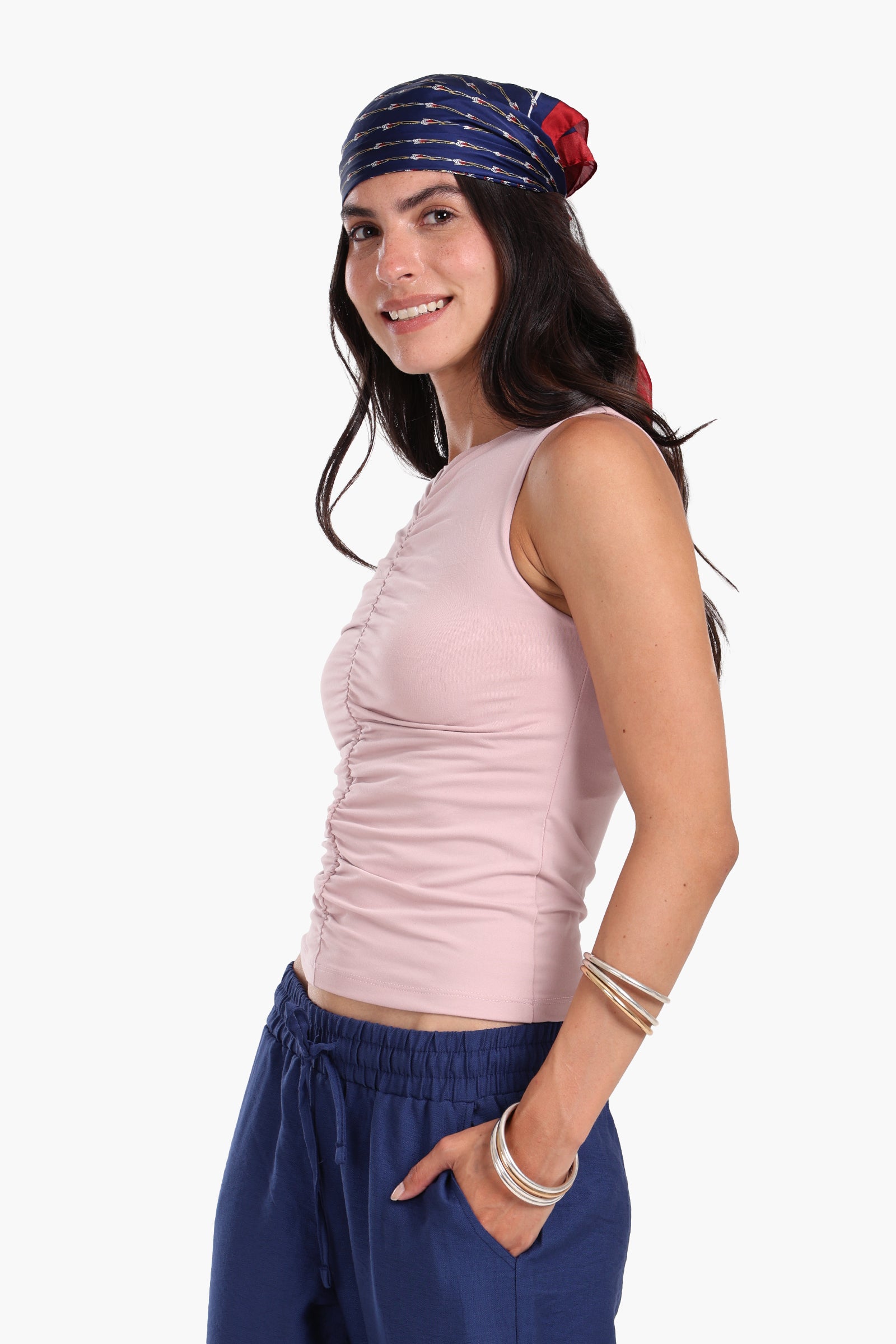 Ruched Front Tank Top