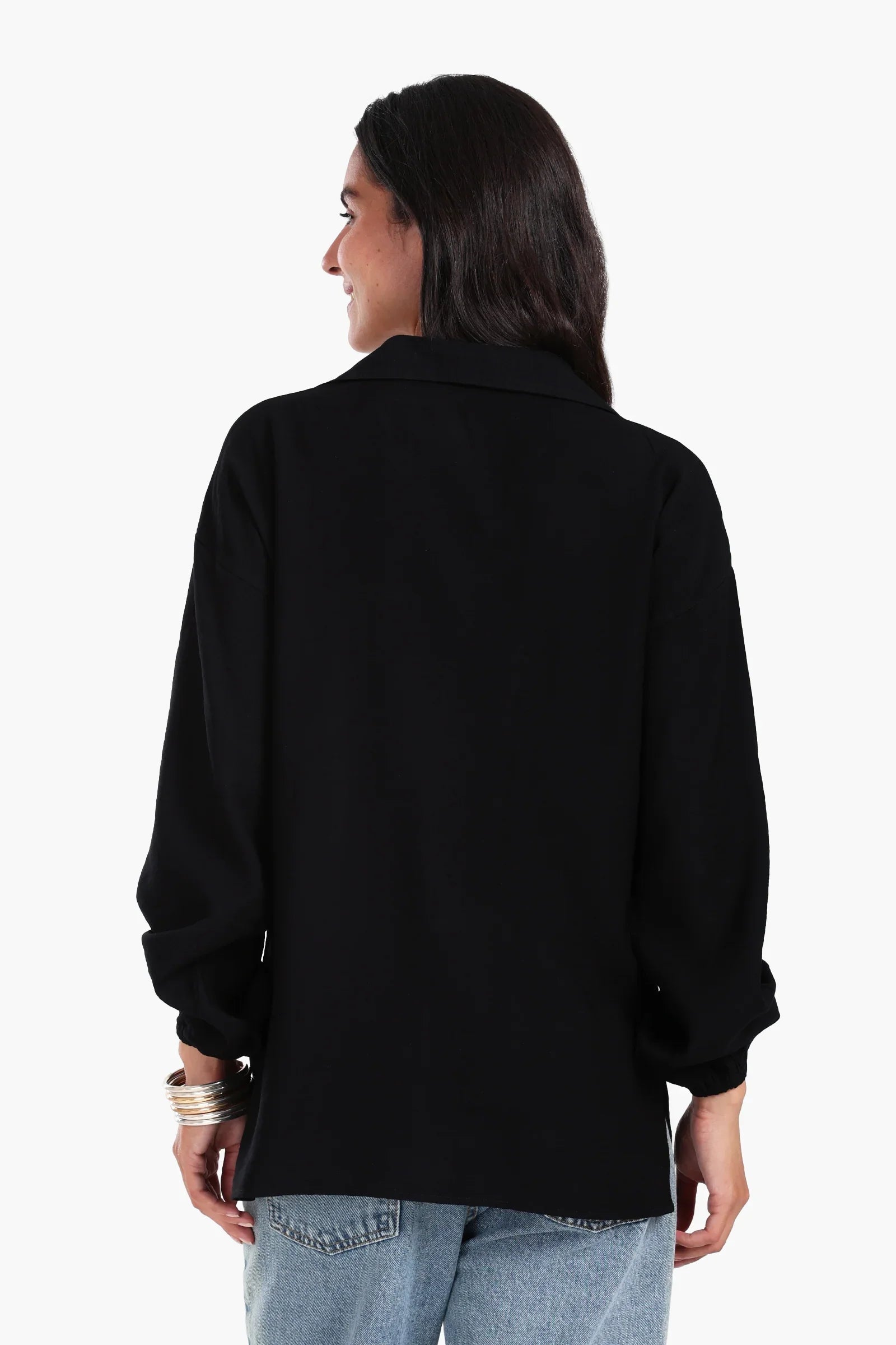Shirt with Elastic Cuffs