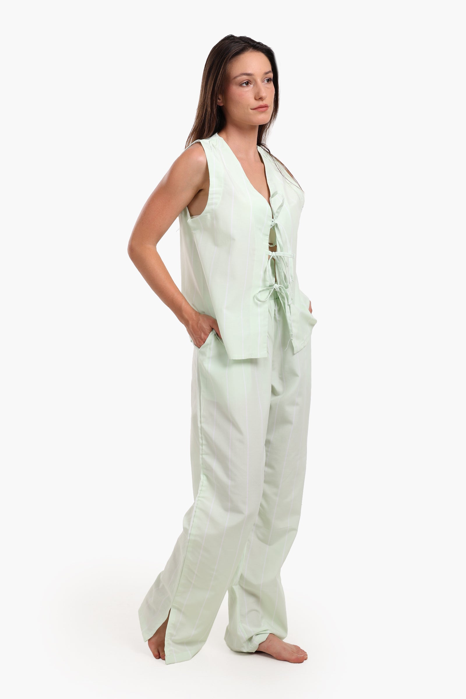 Tie Front Pyjama Set