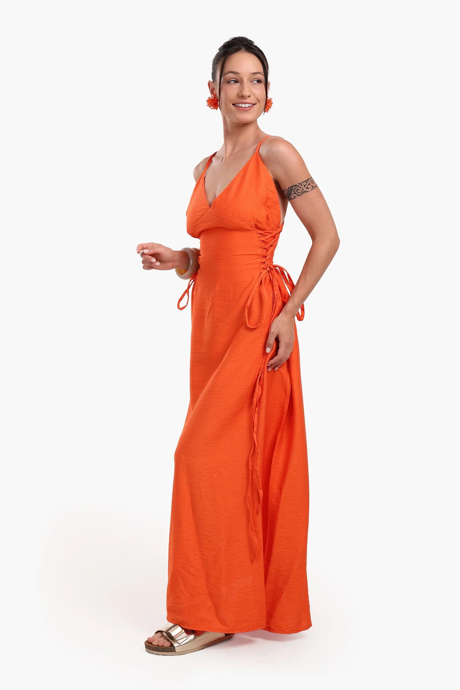 Ruched Sides Beach Dress