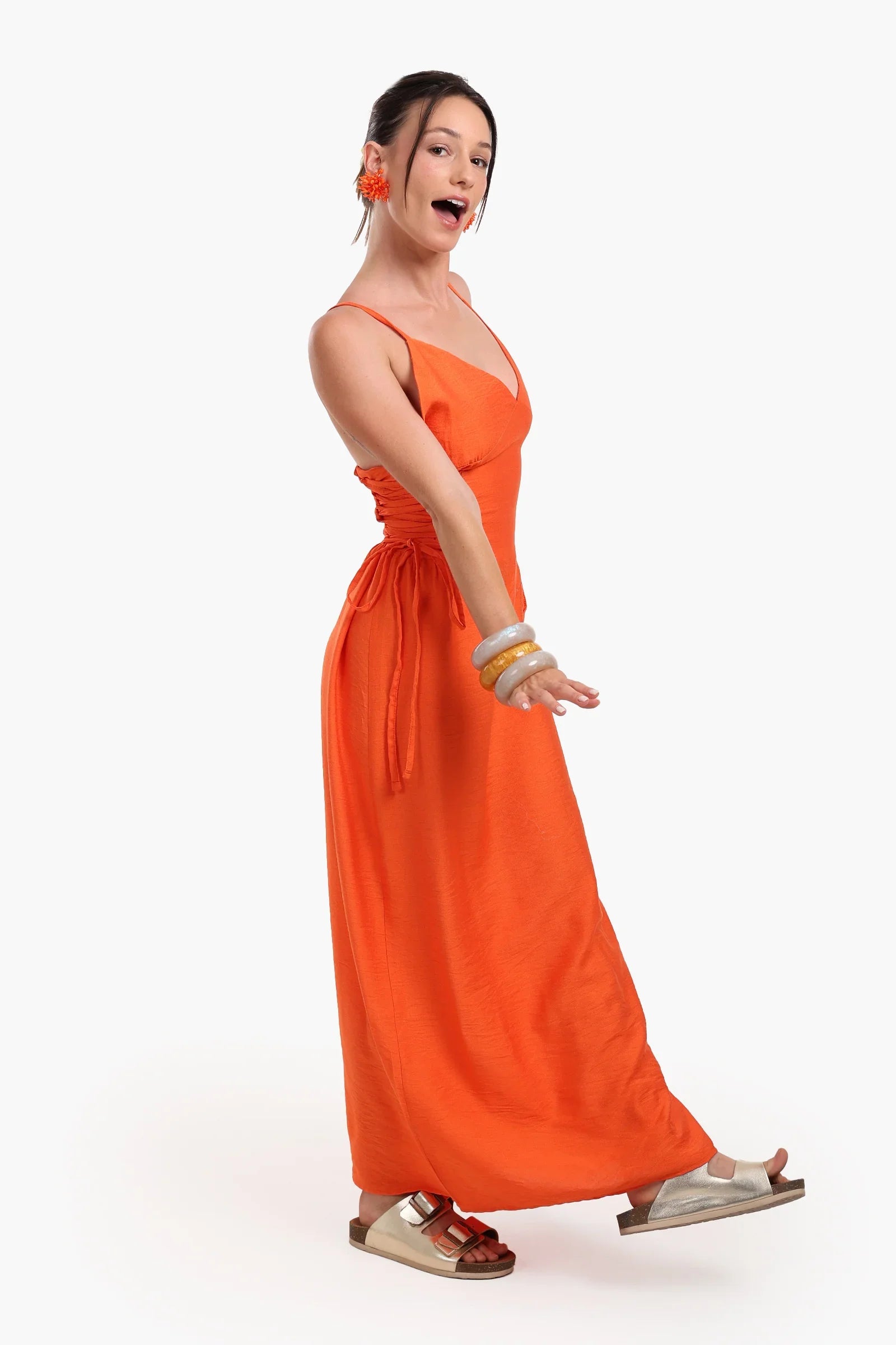 Ruched Sides Beach Dress